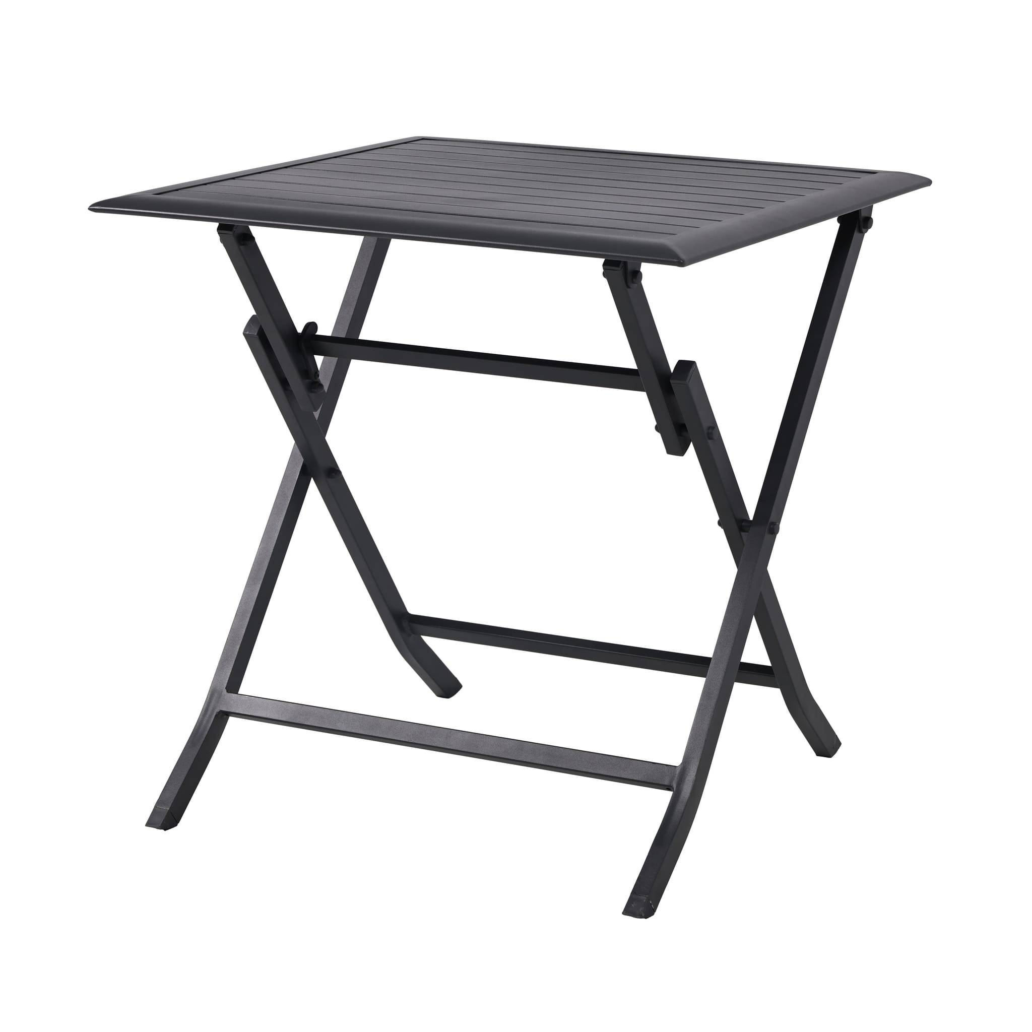 Ecloz - Table de jardin rectangulaire pliante aluminium 2 personnes Ferrand anthracite ECLOZ - Image 1