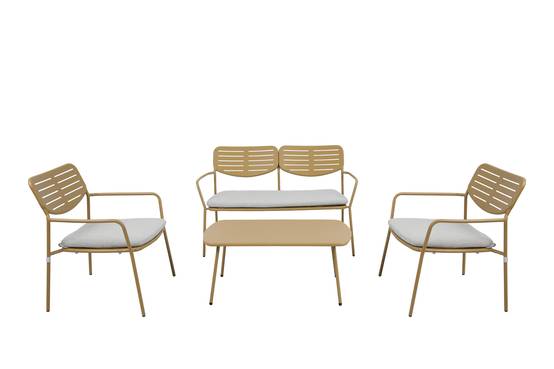 Ecloz - Fauteuil de jardin détente acier ocre Eline ECLOZ - Image 4