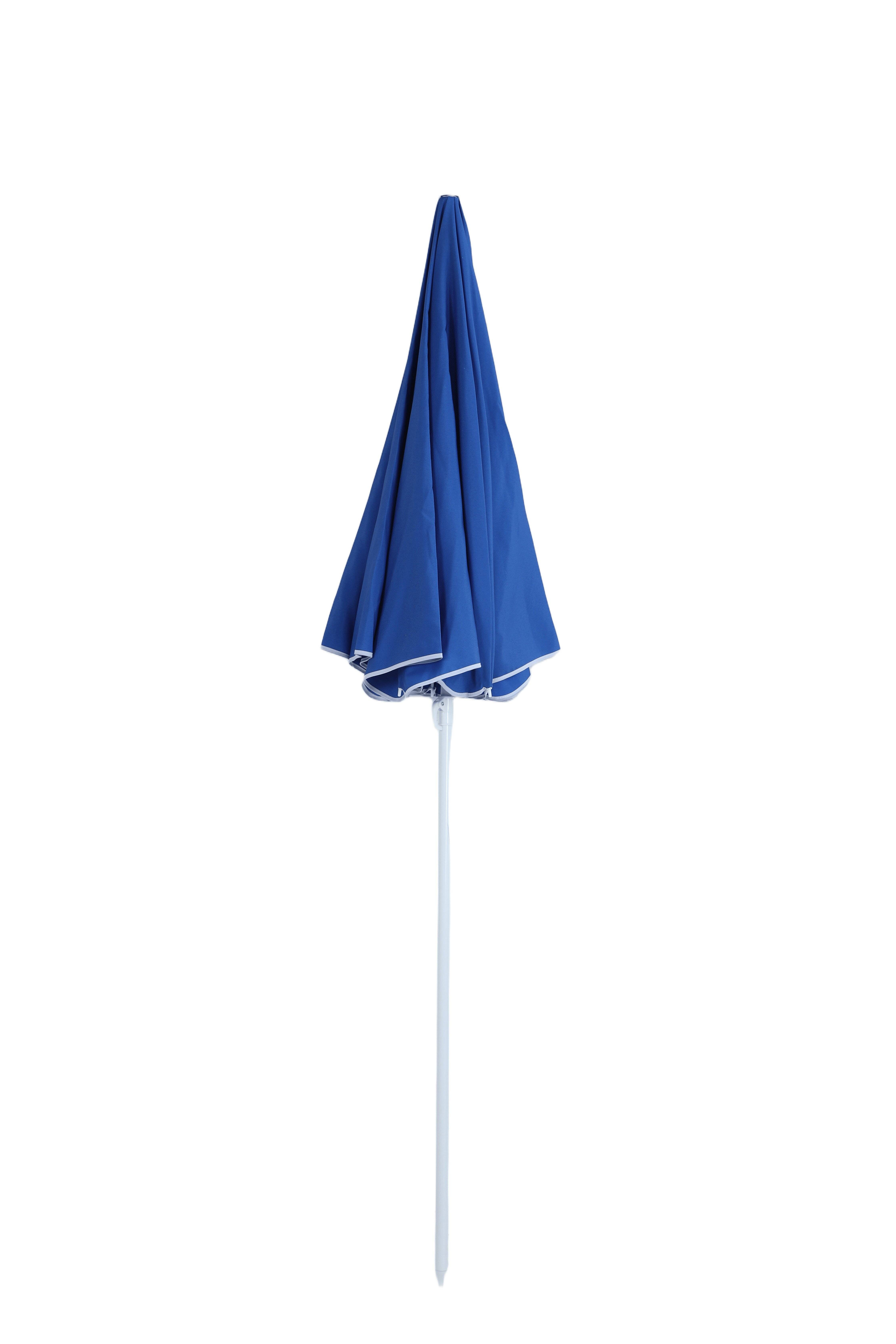Ecloz - Parasol de plage rond 1,6x1,6m 140g/m²  bleu Fez ECLOZ - Image 3