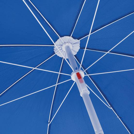 Ecloz - Parasol de plage rond 1,6x1,6m 140g/m² bleu Fez ECLOZ - Image 6