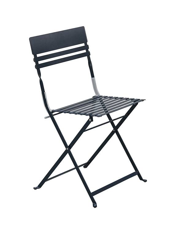 Ecloz - Salon de jardin balcon acier pliant 2 personnes anthracite Faro ECLOZ - Image 2