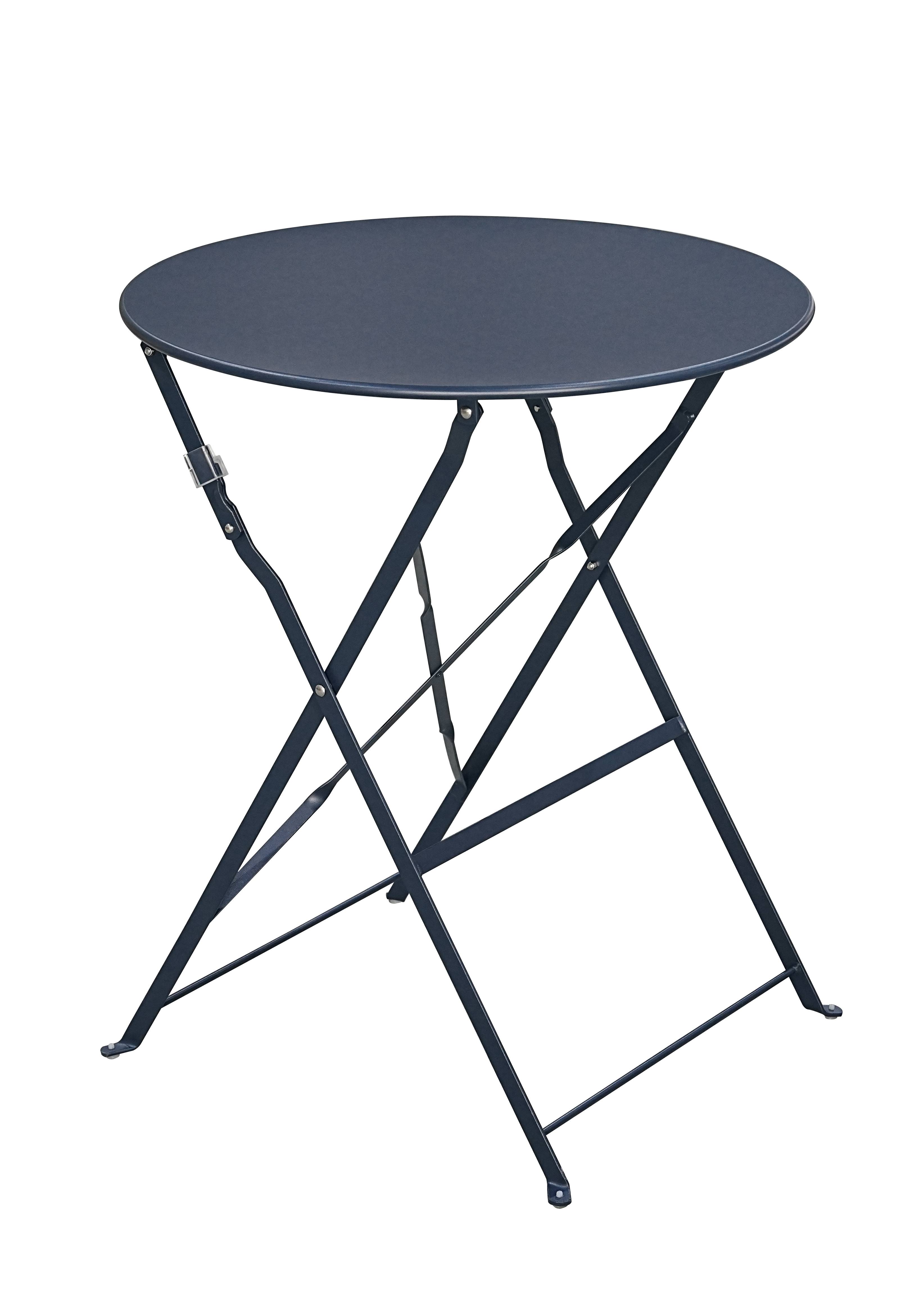 Ecloz - Salon de jardin balcon acier pliant 2 personnes anthracite Faro ECLOZ - Image 3