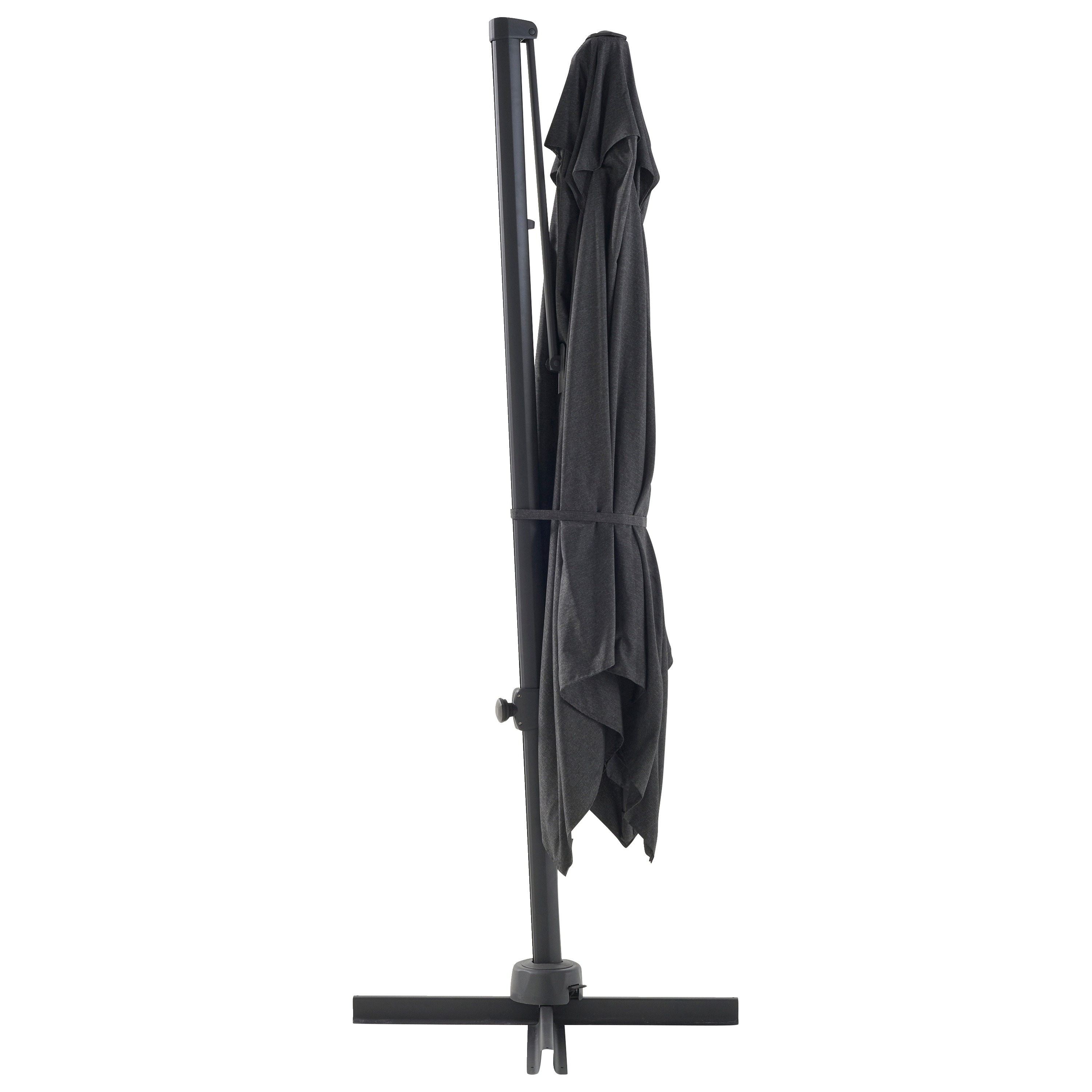 Ecloz - Parasol déporté inclinable carré polyester 3x3M 220g/m² anthracite Eren ECLOZ - Imagen 6