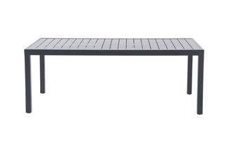 Ecloz - Table de jardin rectangulaire extensible aluminium 8/12 personnes anthracite Folco ECLOZ