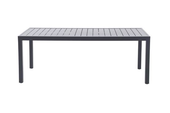 Ecloz - Table de jardin rectangulaire extensible aluminium 8/12 personnes anthracite Folco ECLOZ - Image 1