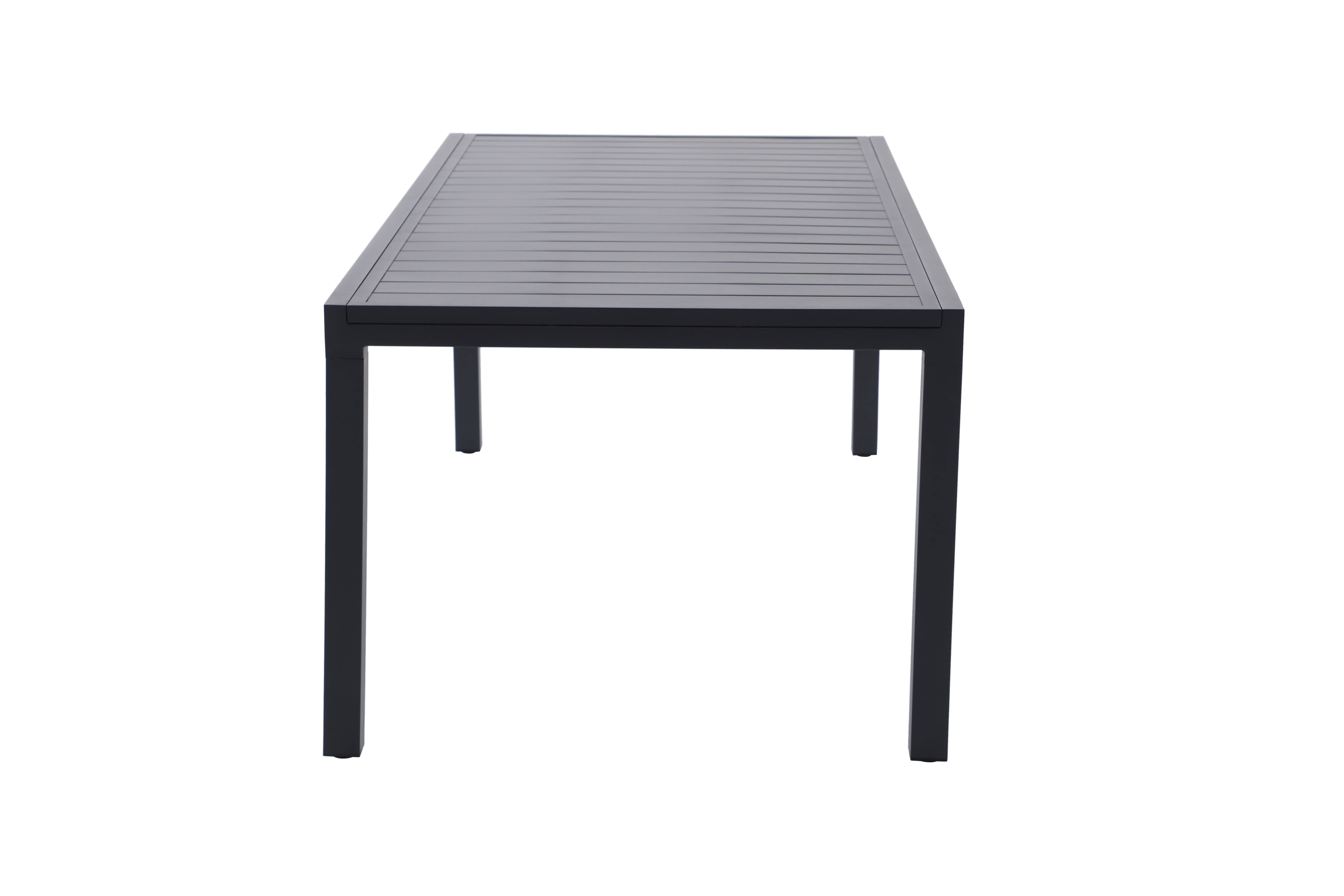Ecloz - Table de jardin rectangulaire extensible aluminium 8/12 personnes anthracite Folco ECLOZ - Image 2