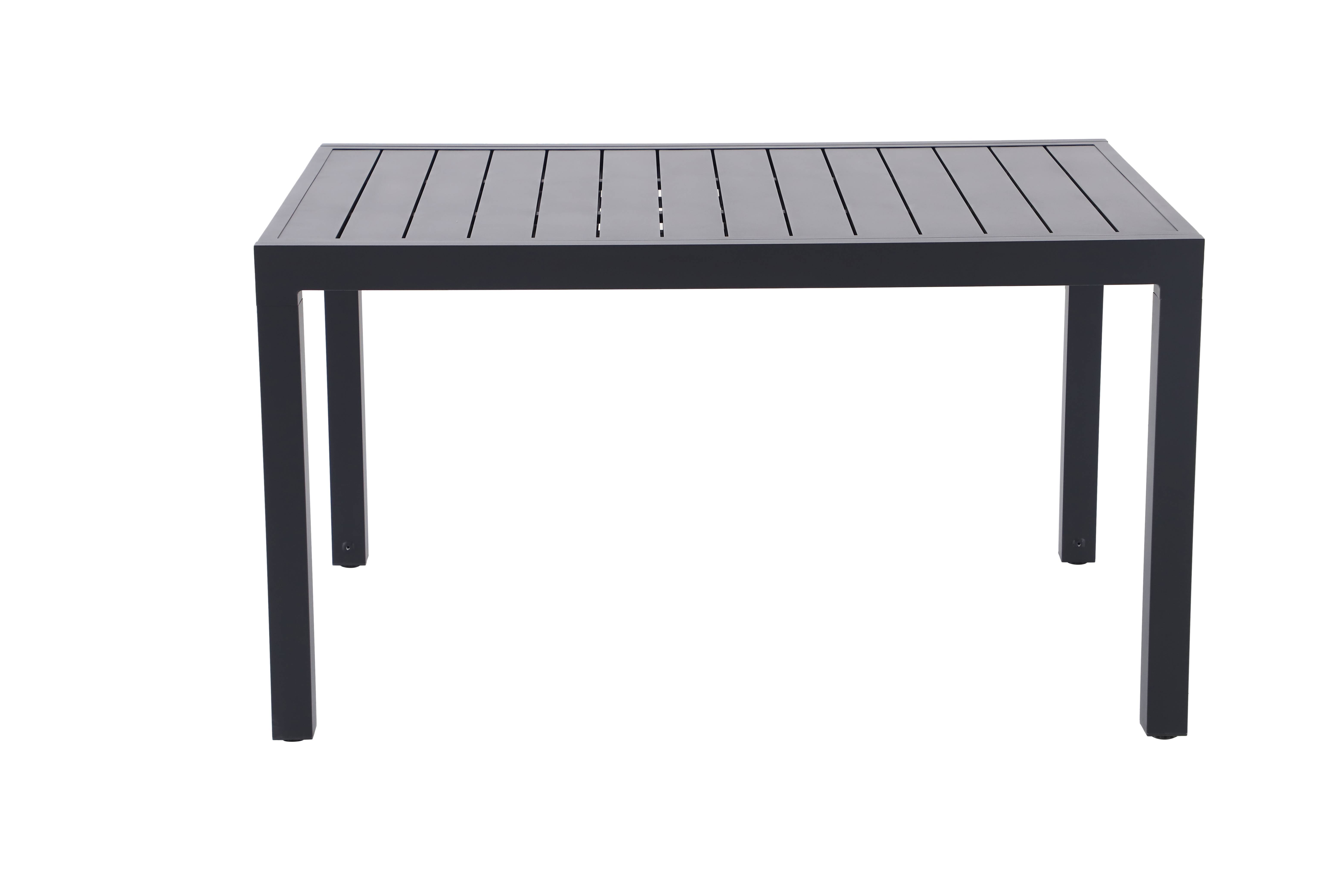 Ecloz - Table de jardin rectangulaire extensible aluminium 6/10 personnes anthracite Folco ECLOZ