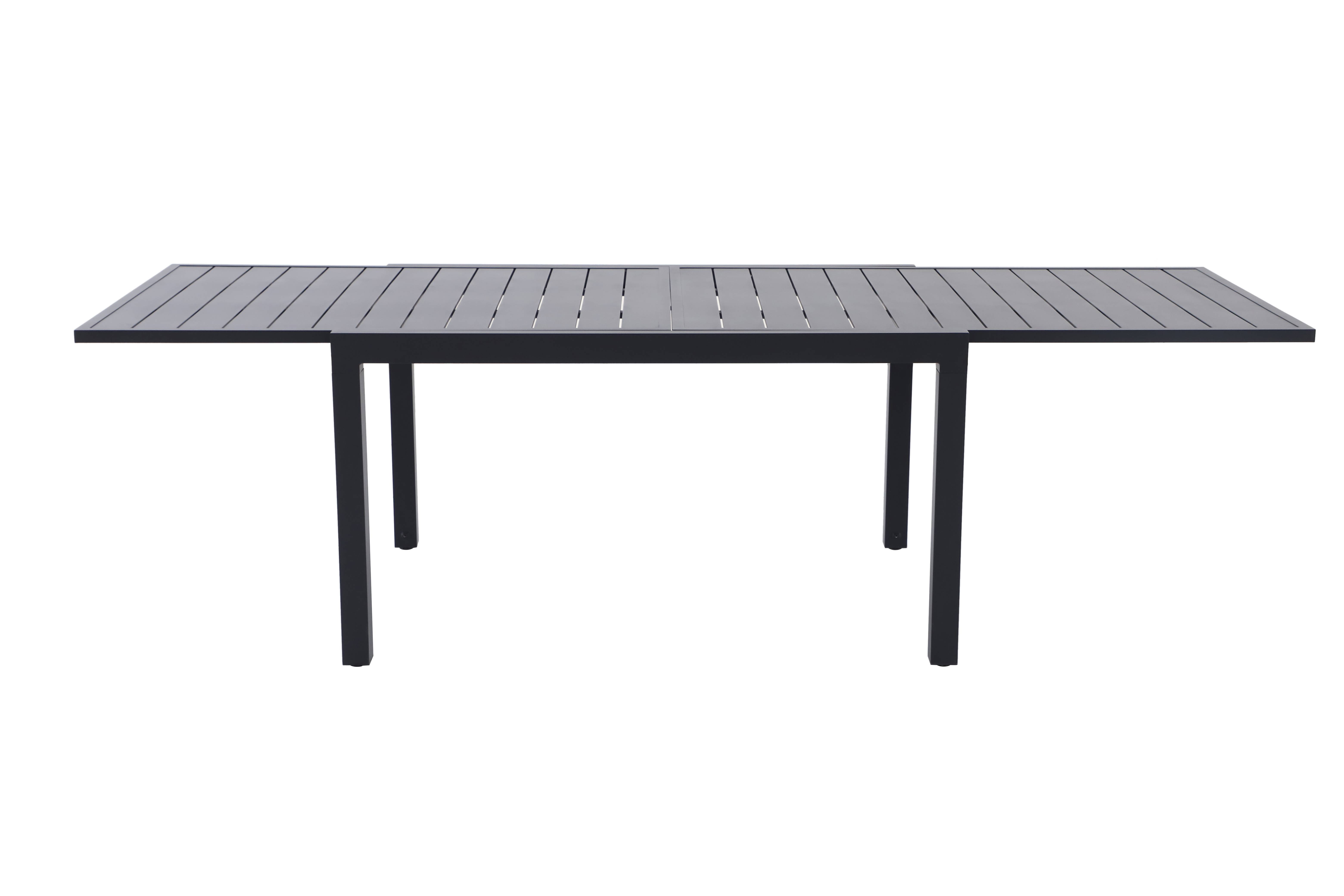 Ecloz - Table de jardin rectangulaire extensible aluminium 6/10 personnes anthracite Folco ECLOZ - Image 3