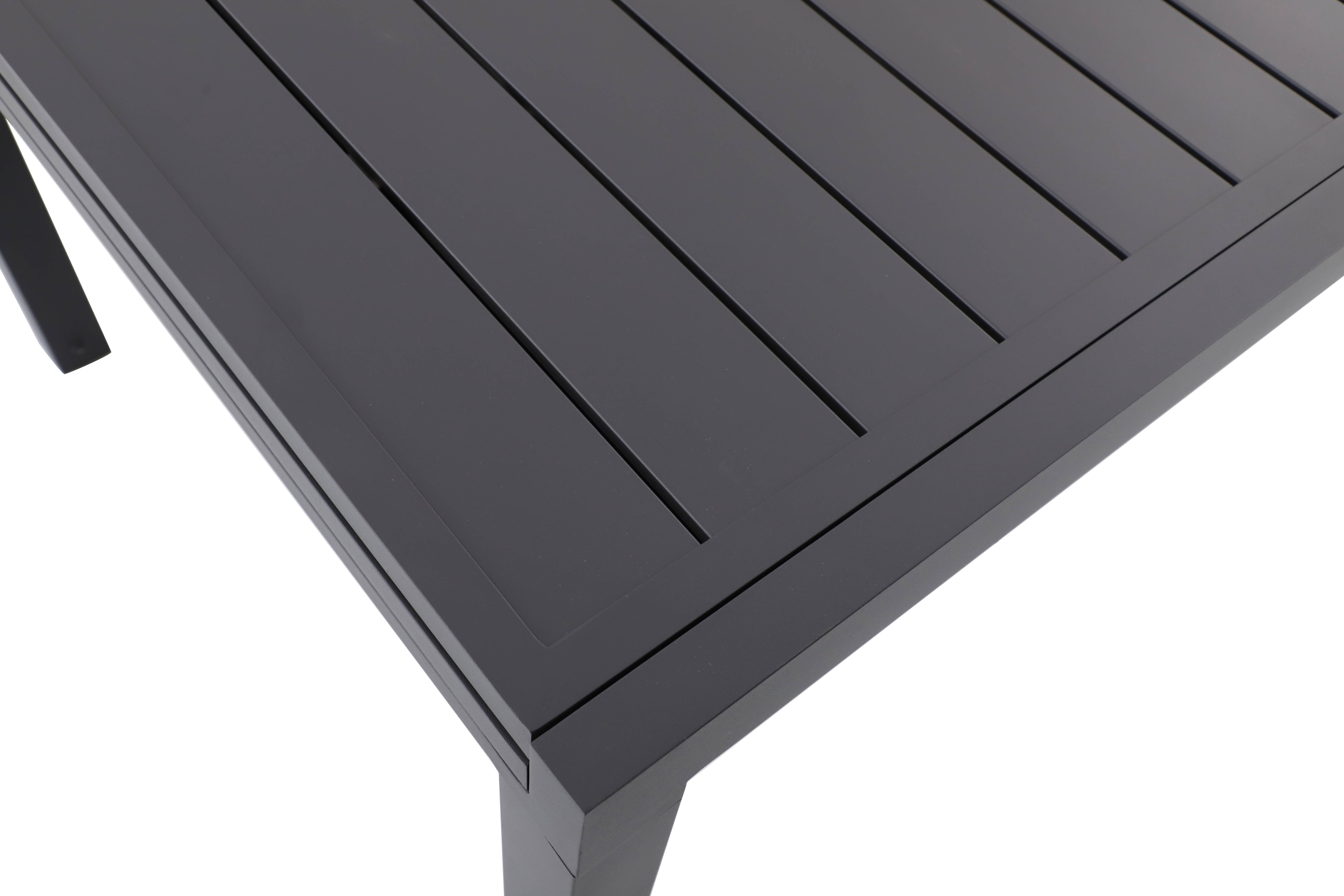 Ecloz - Table de jardin rectangulaire extensible aluminium 6/10 personnes anthracite Folco ECLOZ - Image 7