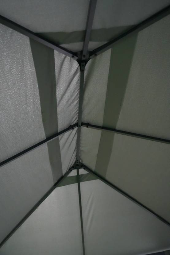 Ecloz - Tonnelle rideau acier et polyester 3x4m anthracite ECLOZ - Image 3