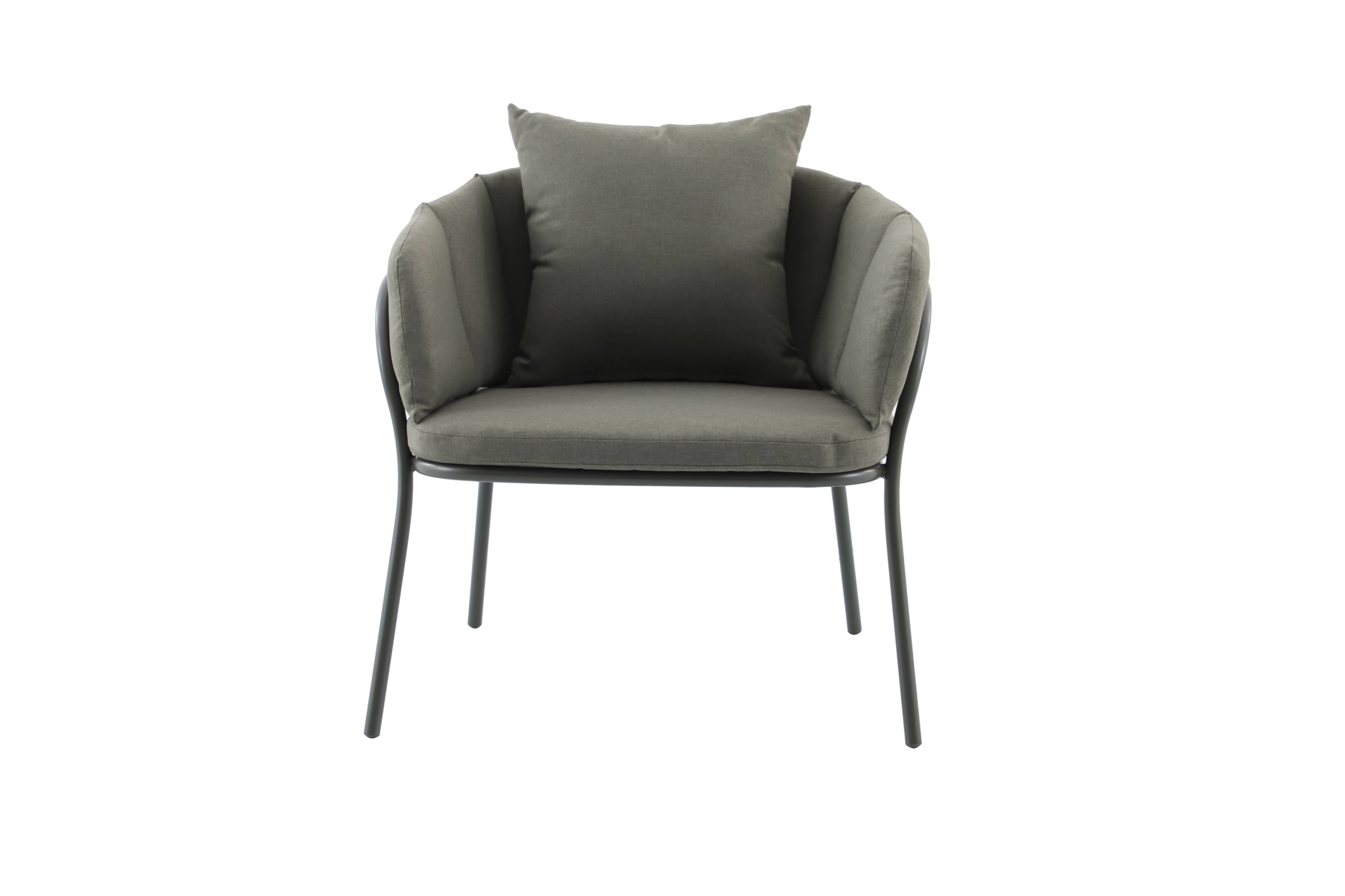 Ecloz - Salon de jardin détente acier polyester 2 personnes vert Flavien ECLOZ - Imagen 3