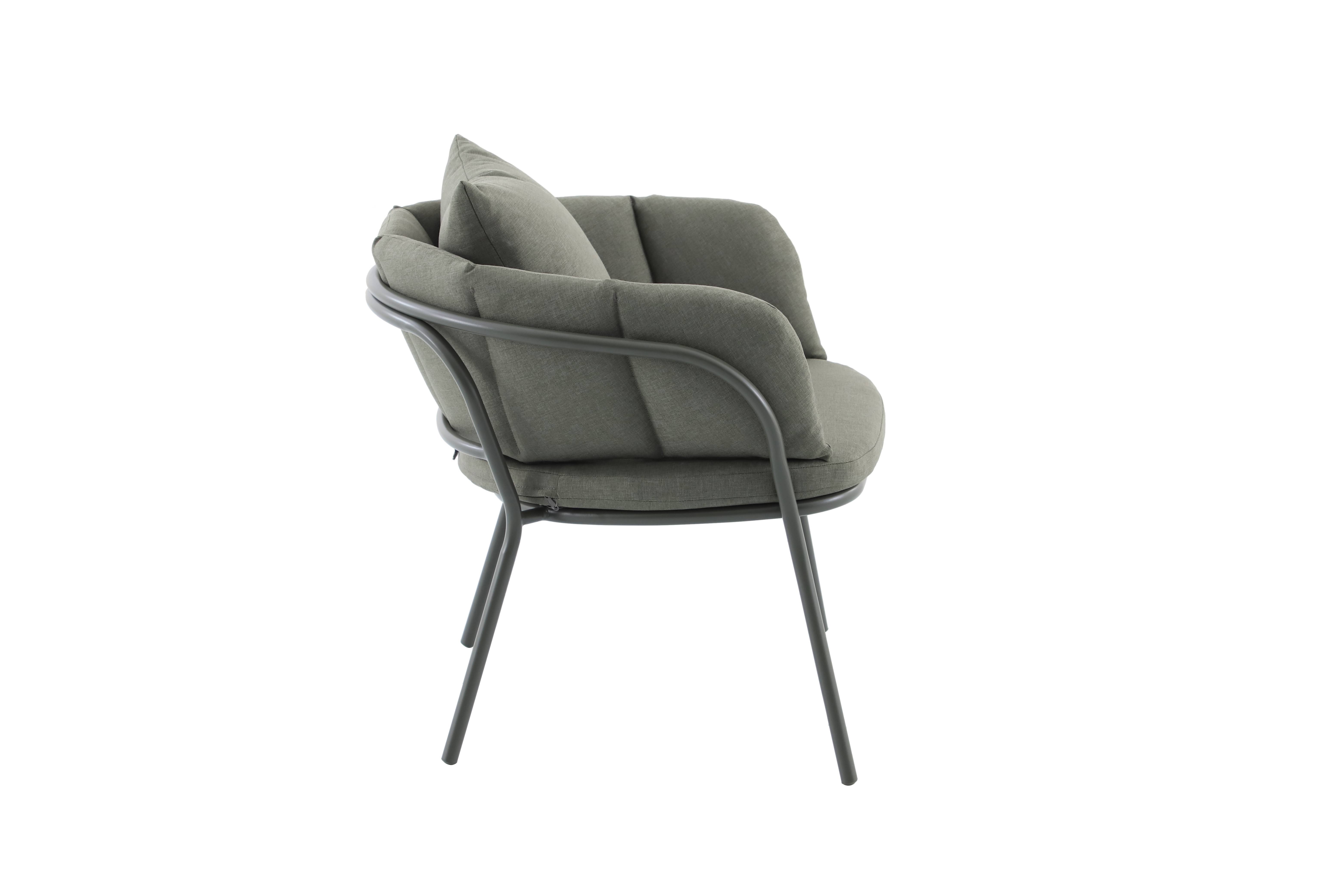 Ecloz - Salon de jardin détente acier polyester 2 personnes vert Flavien ECLOZ - Imagen 10