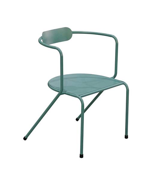 Ecloz - Salon de jardin balcon encastrable acier 2 personnes vert Floreal ECLOZ - Image 6