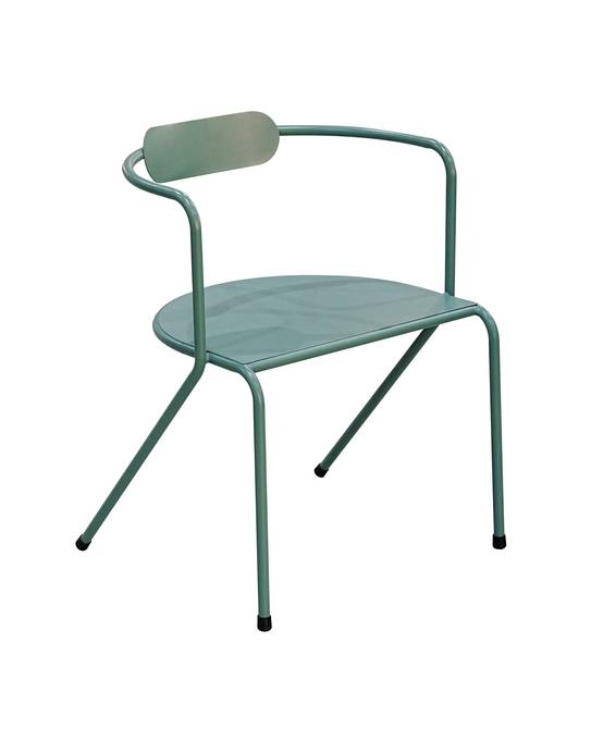 Ecloz - Salon de jardin balcon encastrable acier 2 personnes vert Floreal ECLOZ - Image 3