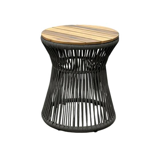 Ecloz - Table d'appoint acier corde acacia Felicite ECLOZ - Image 1