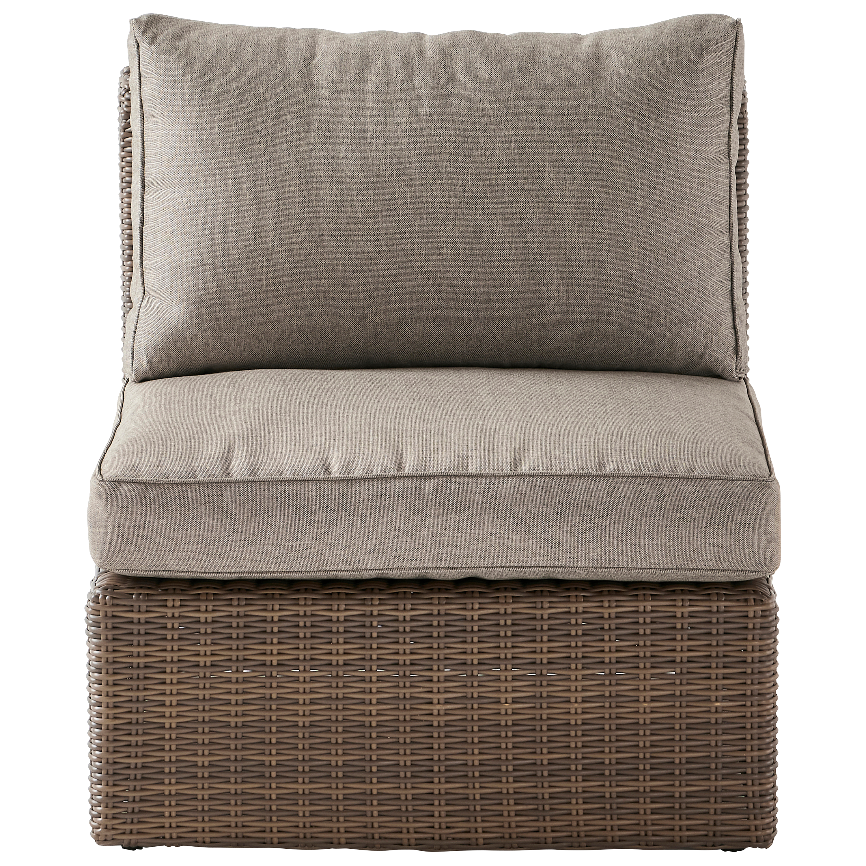 Ecloz - Fauteuil de jardin en résine tressée salon Bali naturel ECLOZ - Imagen 7