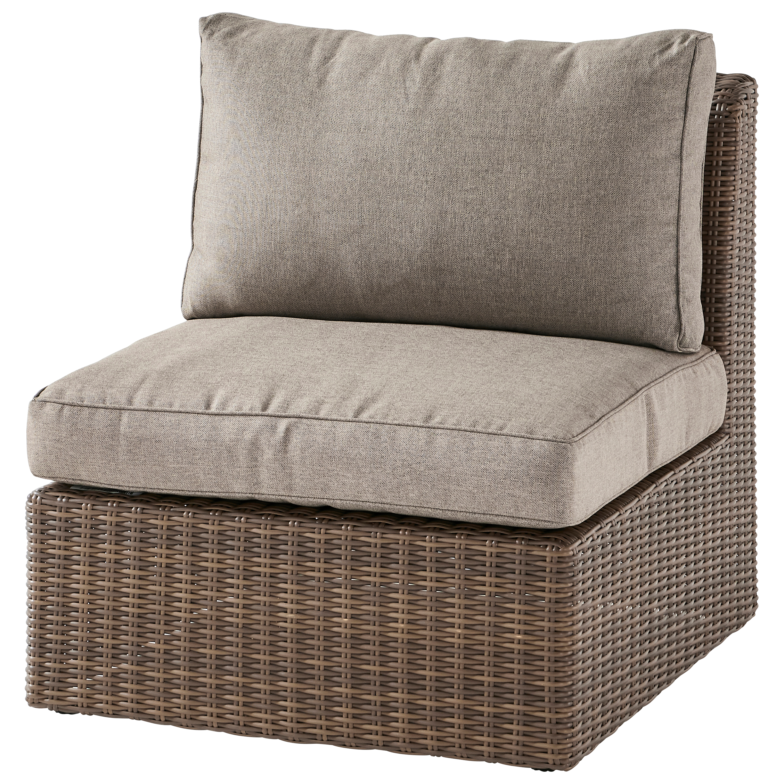 Ecloz - Fauteuil de jardin en résine tressée salon Bali naturel ECLOZ