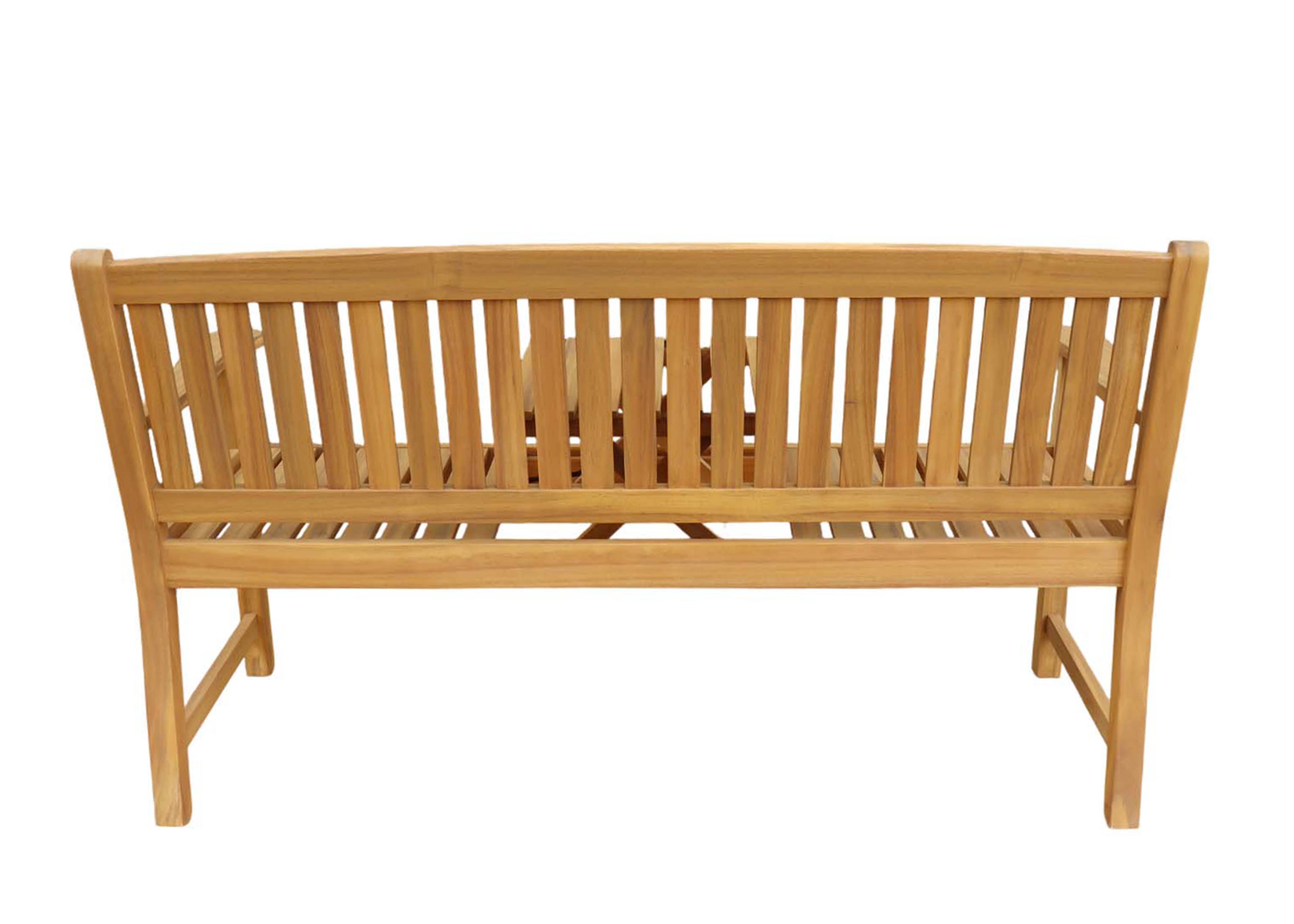 Ecloz - Banc de jardin bois avec tablette 3 personnes Fallone ECLOZ - Image 6