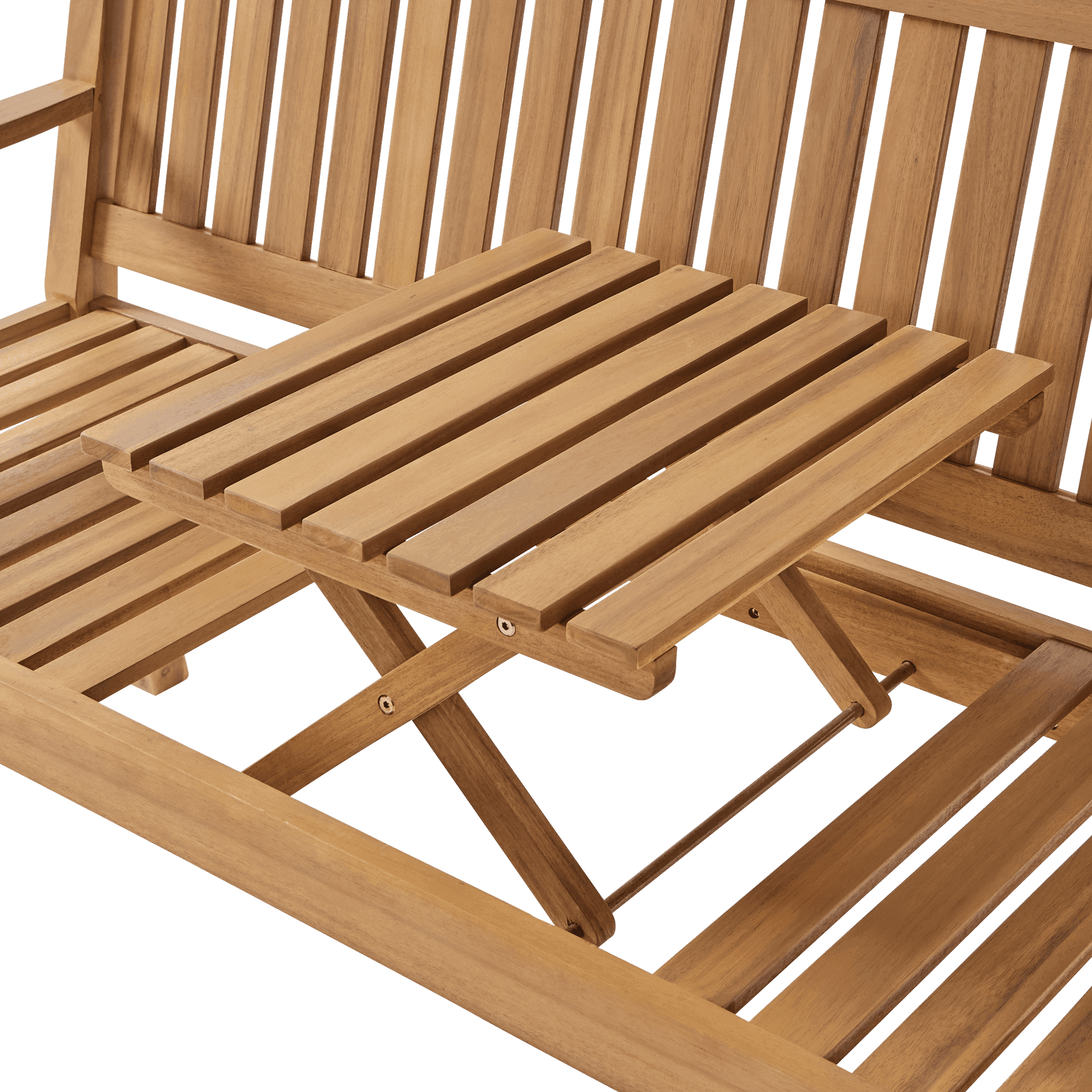 Ecloz - Banc de jardin bois avec tablette 3 personnes Fallone ECLOZ - Image 11