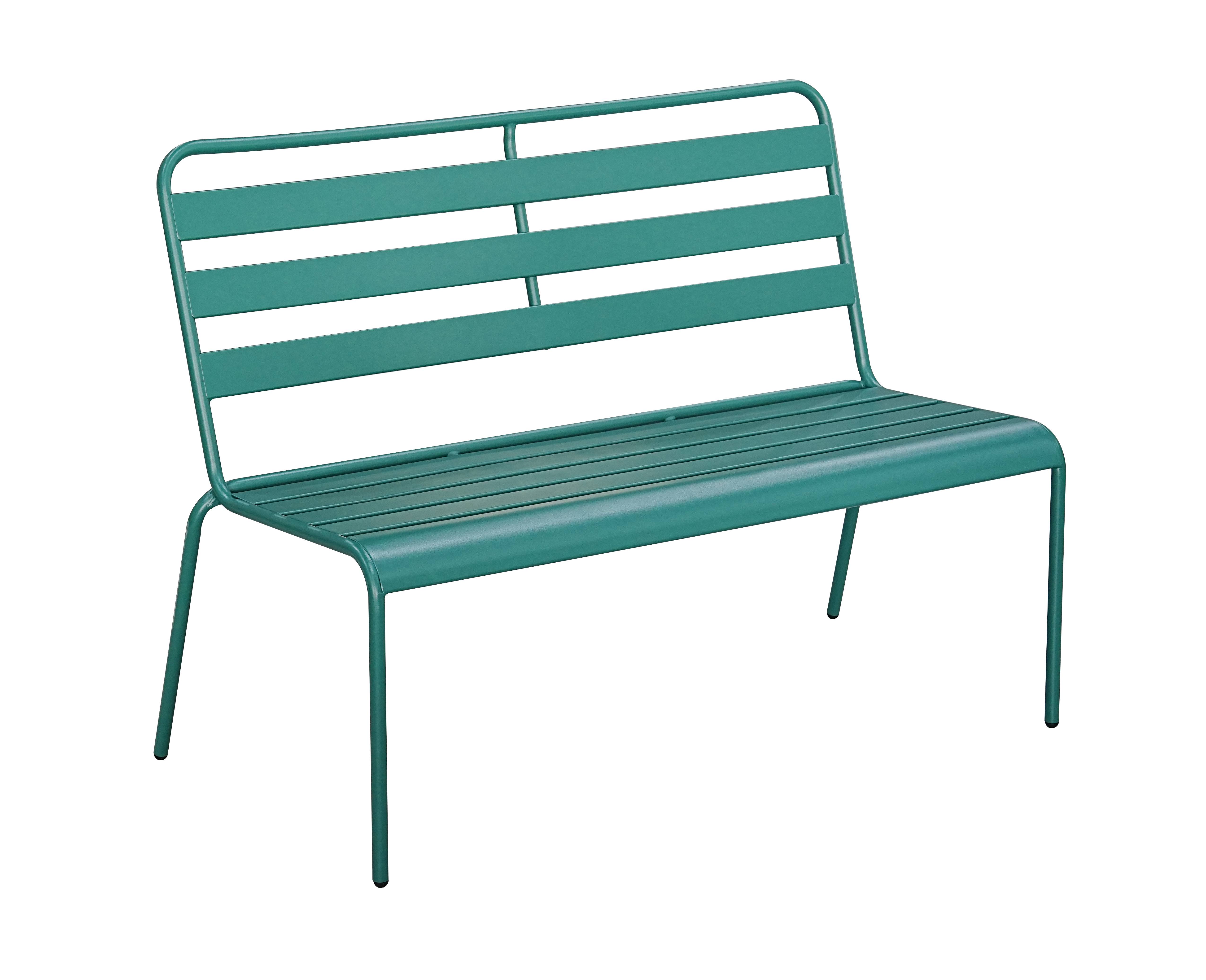 Ecloz - Banc de jardin acier 2 places vert Fanny ECLOZ - Imagen 1