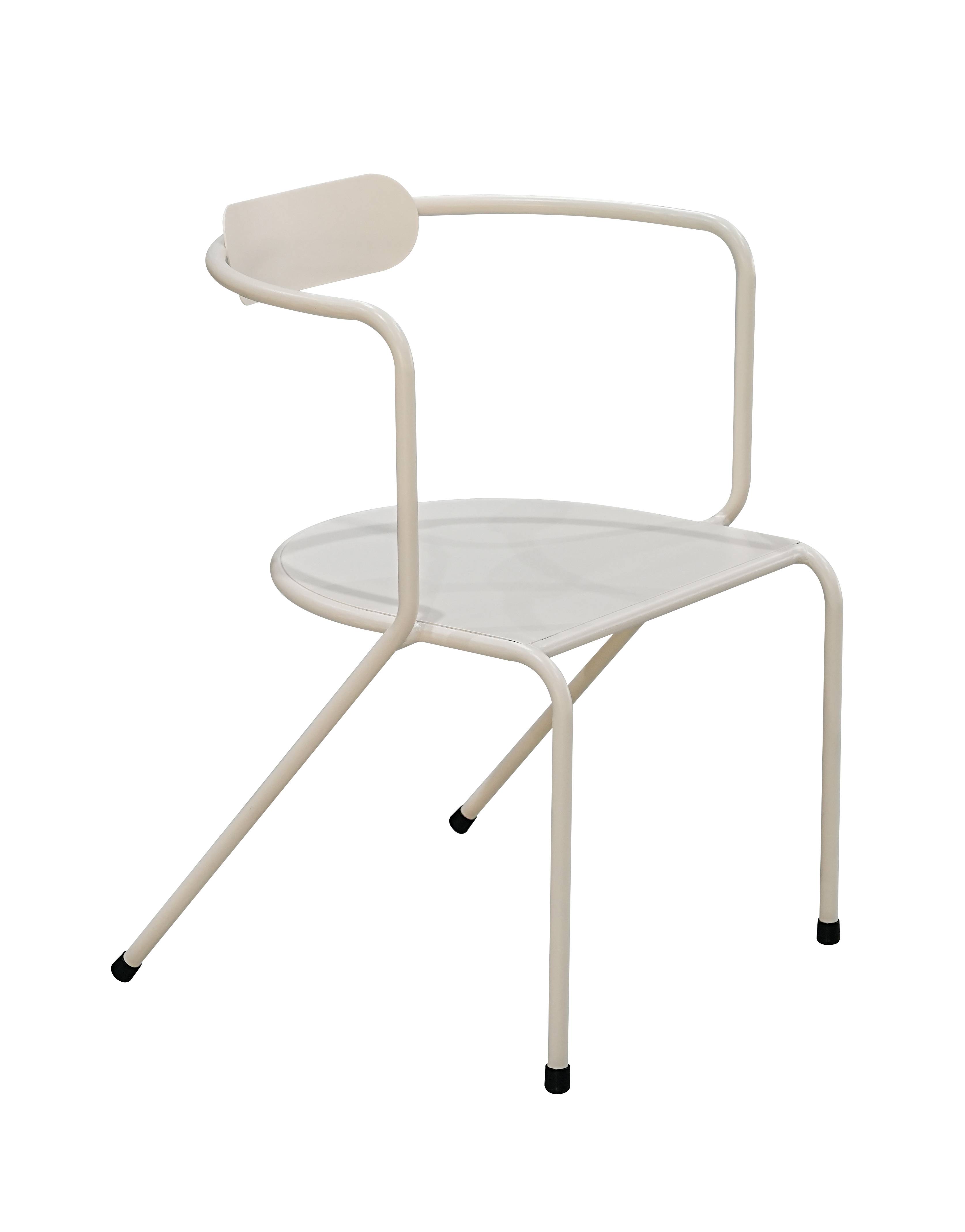 Ecloz - Salon de jardin balcon encastrable acier 2 personnes sable Floreal ECLOZ - Image 6