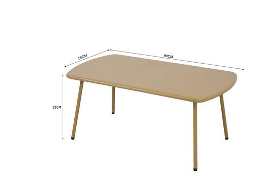 Ecloz - Table basse de jardin acier ocre Eline ECLOZ - Image 2
