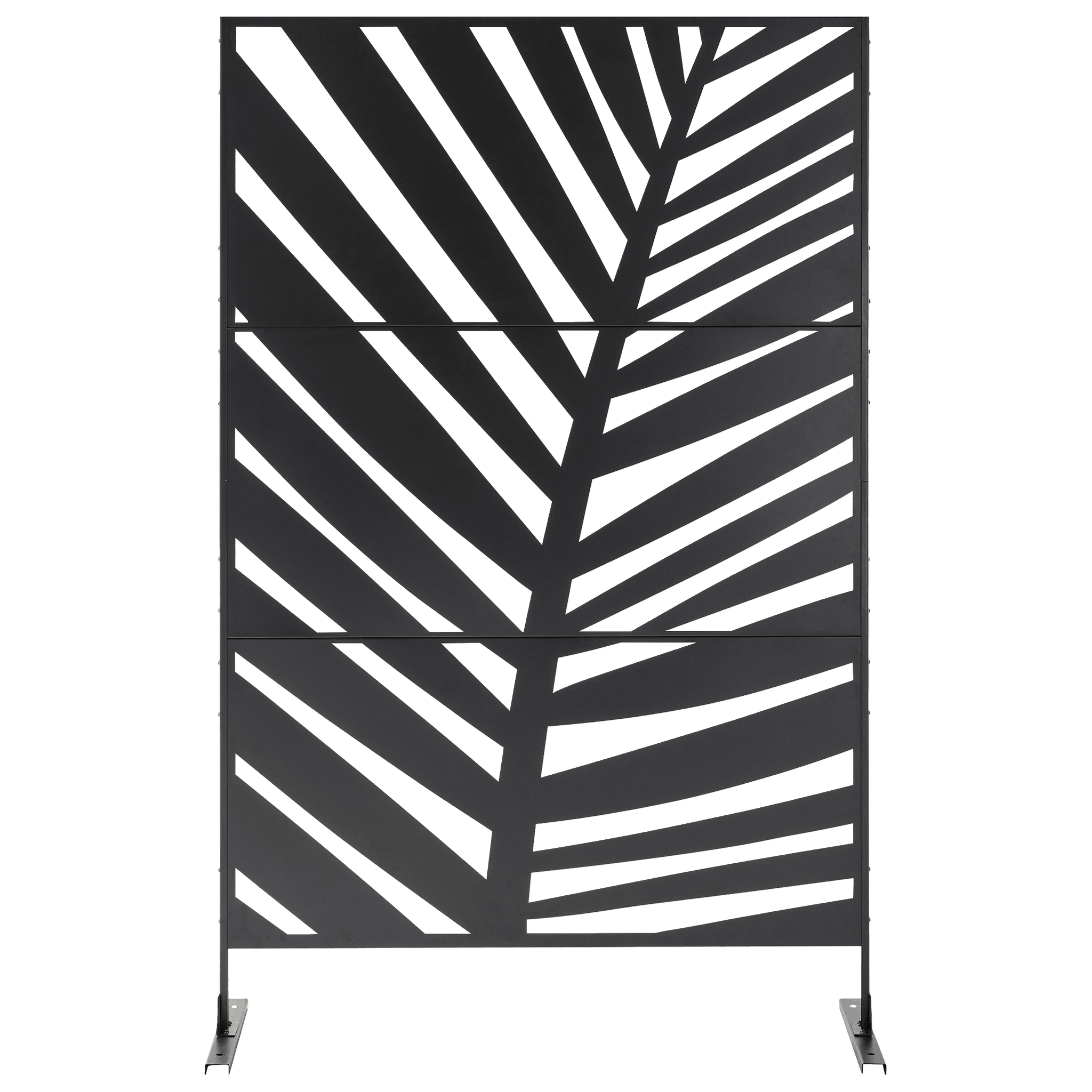 Ecloz - Paravent de jardin acier 1,98x1,2m motif florale Flore ECLO - Imagen 4