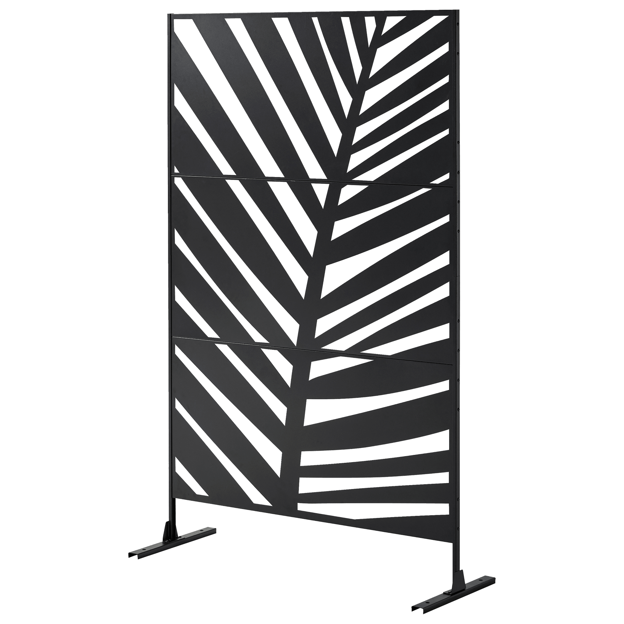Ecloz - Paravent de jardin acier 1,98x1,2m motif florale Flore ECLO - Imagen 3