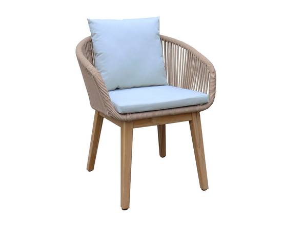 Ecloz - Fauteuil de jardin repas cordage et bois Fiora ECLOZ - Image 1