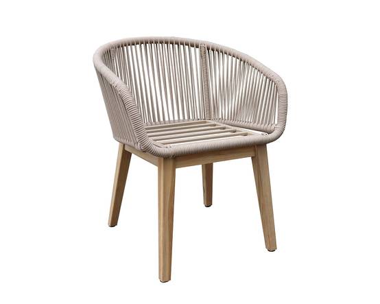 Ecloz - Fauteuil de jardin repas cordage et bois Fiora ECLOZ - Image 9