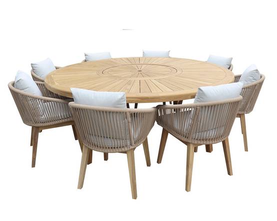 Ecloz - Fauteuil de jardin repas cordage et bois Fiora ECLOZ - Image 7