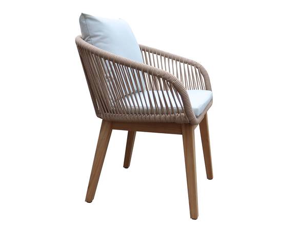 Ecloz - Fauteuil de jardin repas cordage et bois Fiora ECLOZ - Image 4