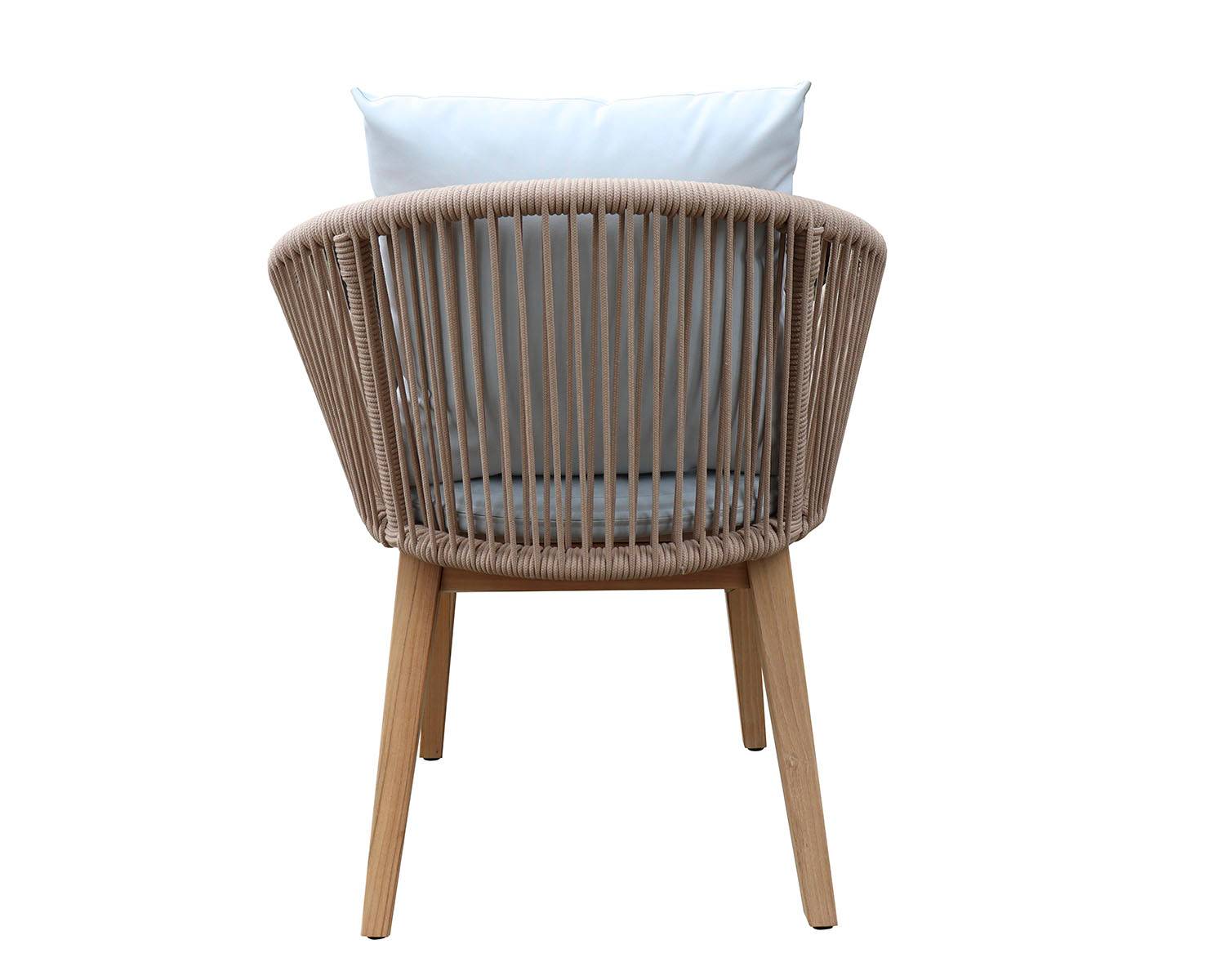 Ecloz - Fauteuil de jardin repas cordage et bois Fiora ECLOZ - Image 5