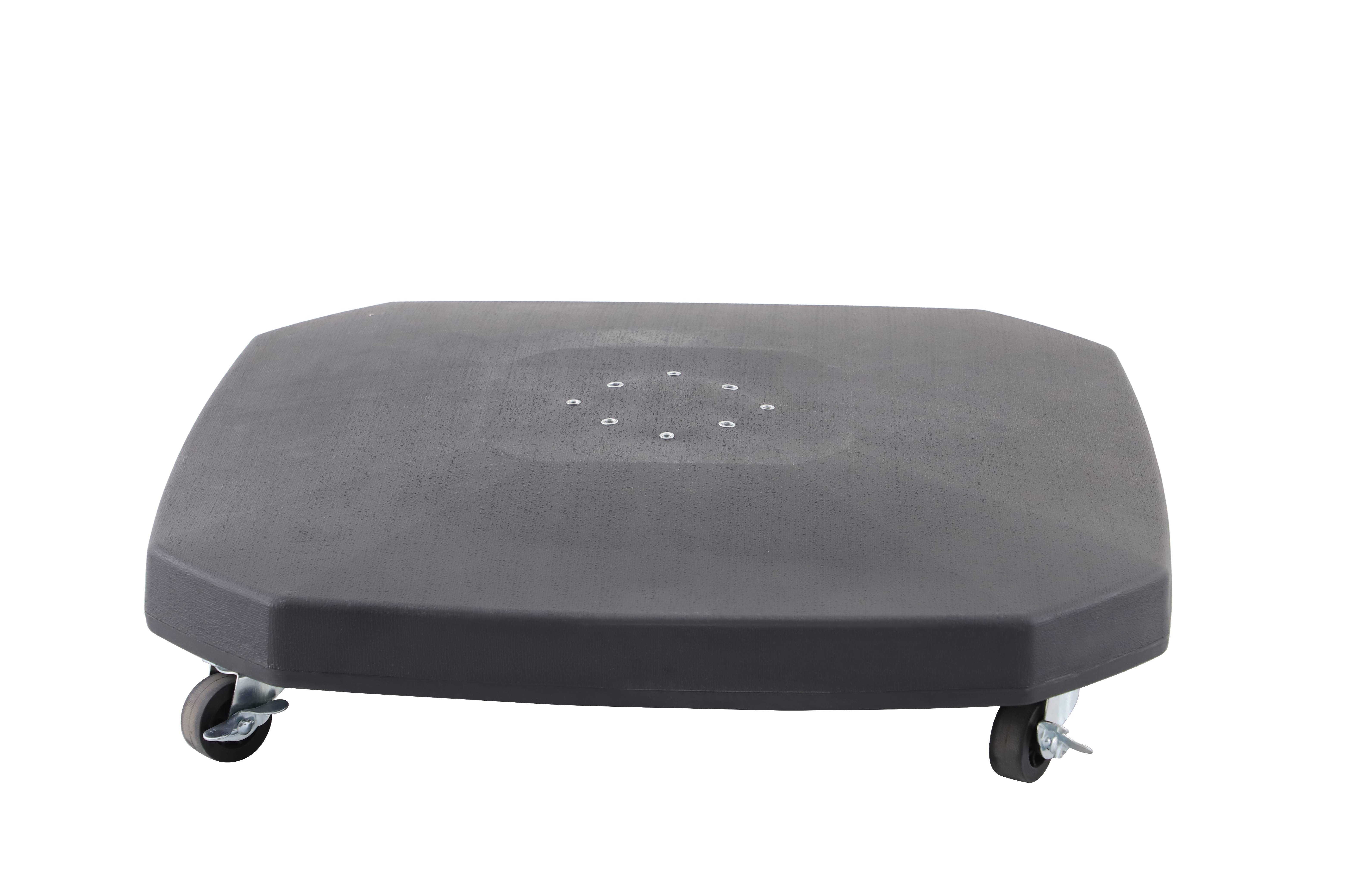 Ecloz - Dalle pour parasol déporté en ciment sur roulette 90kg ECLOZ