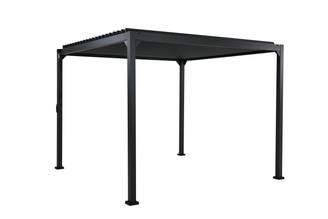 Ecloz - Pergola bioclimatique 3x4m alu acier anthracite ECLOZ