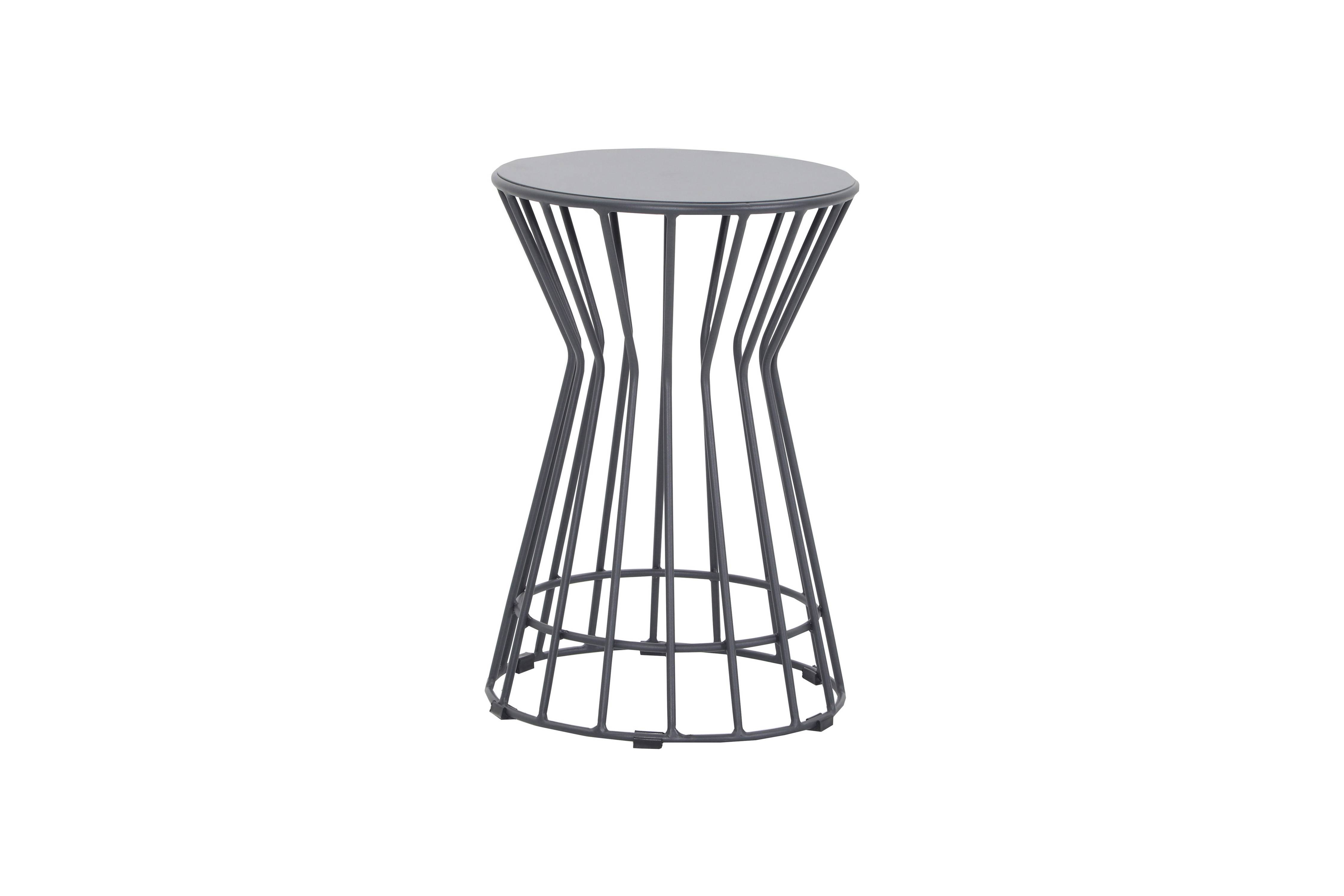 Ecloz - Ensemble 2 tables d'appoint de jardin acier anthracite Francette ECLOZ - Image 1