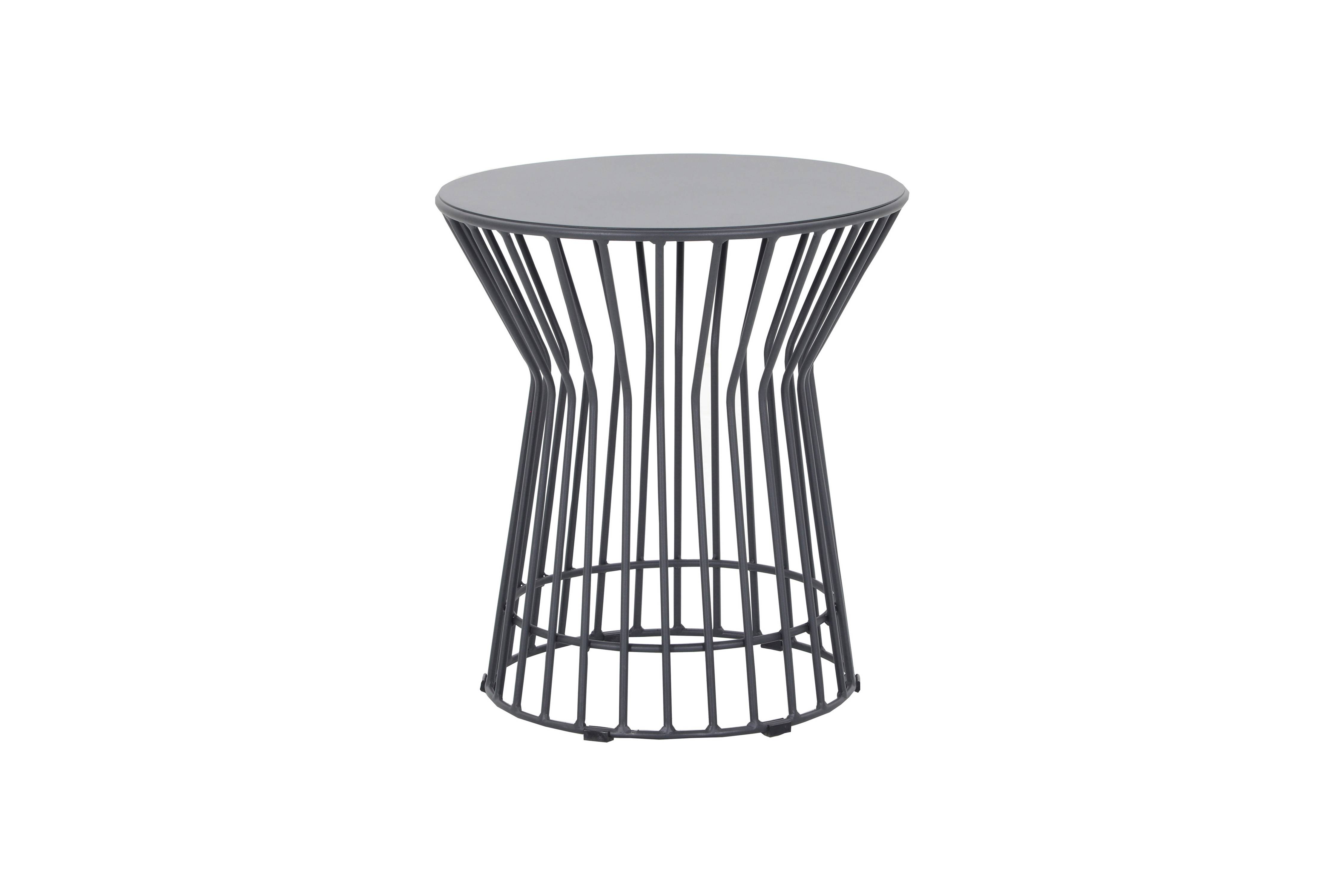 Ecloz - Ensemble 2 tables d'appoint de jardin acier anthracite Francette ECLOZ - Image 2