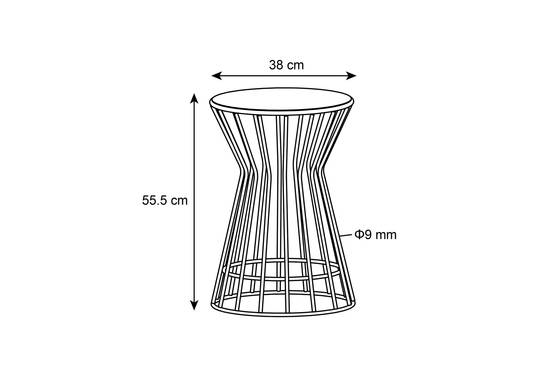 Ecloz - Ensemble 2 tables d'appoint de jardin acier anthracite Francette ECLOZ - Image 4