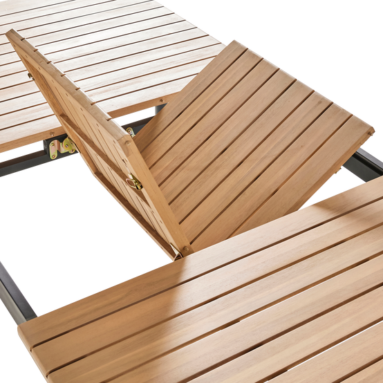 Ecloz - Table de jardin rectangulaire extensible acacia 8/10 personnes Fedora ECLOZ - Image 9