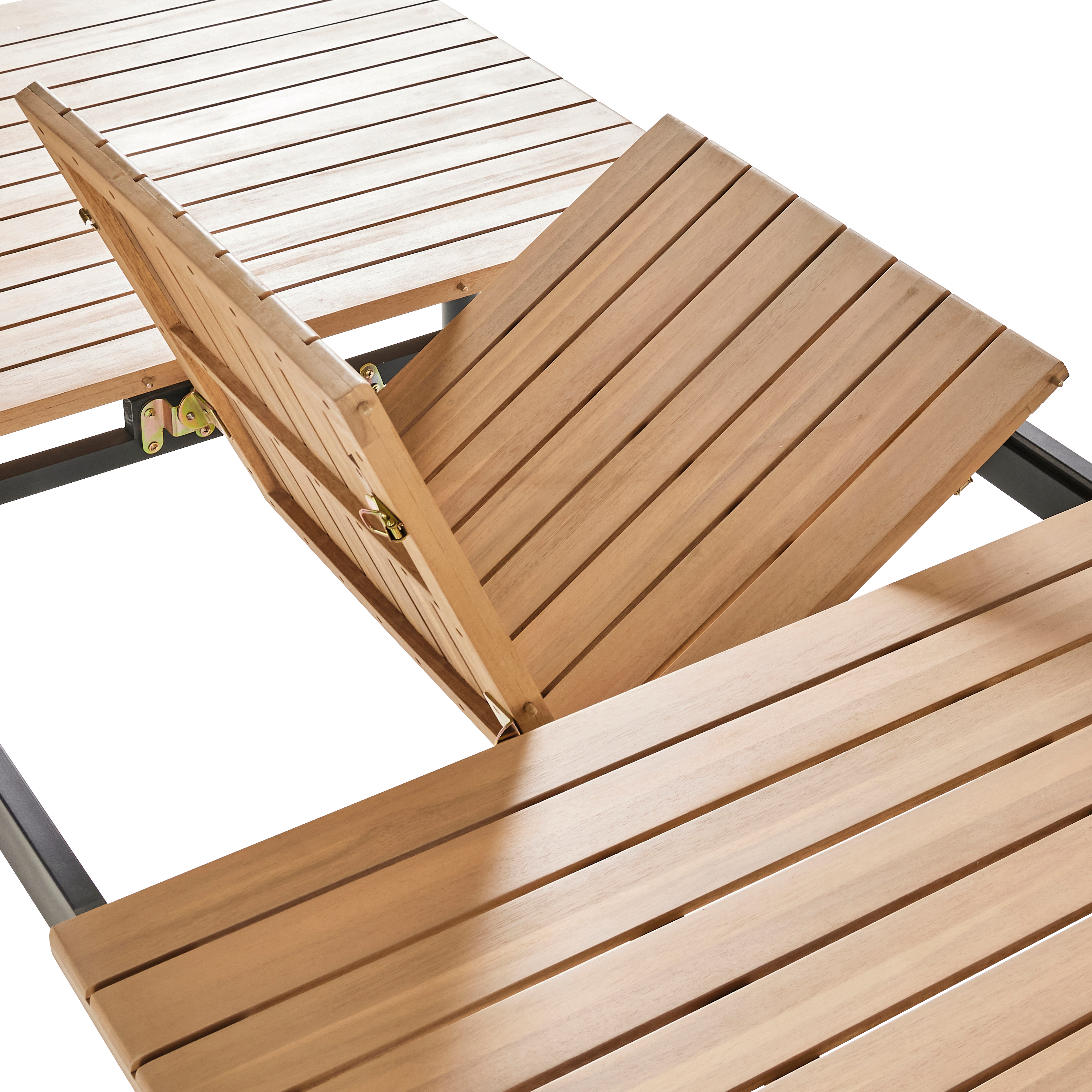 Ecloz - Table de jardin rectangulaire extensible acacia 8/10 personnes Fedora ECLOZ - Imagen 9