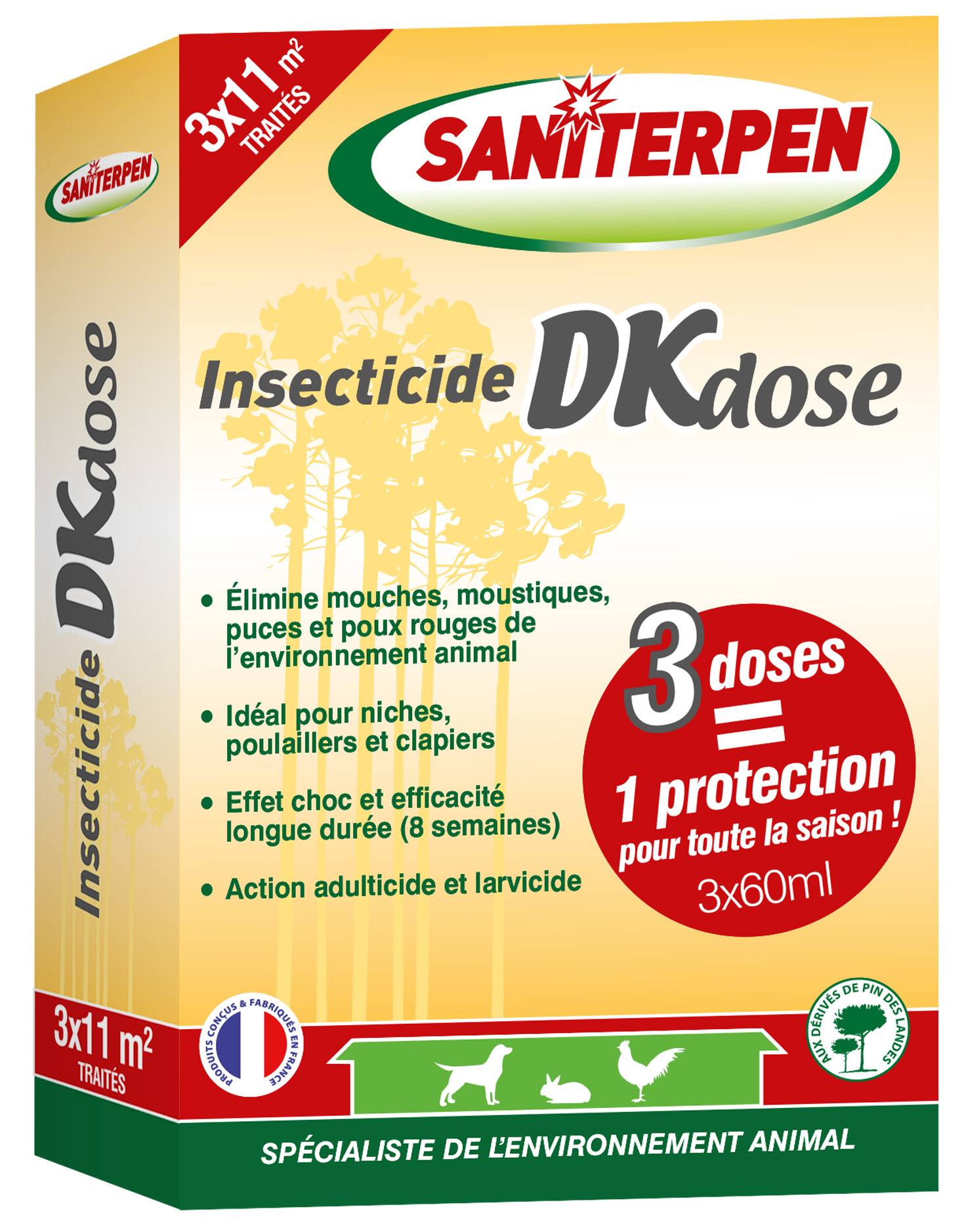 Saniterpen - Insecticida DK Choc 3x60ml - Saniterpen