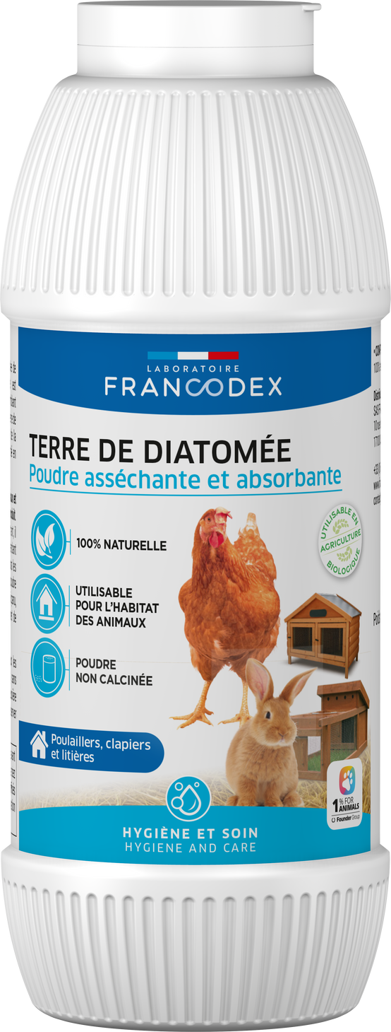 Francodex - Poudre de terre de diatomée basse-cour 450 g - Francodex