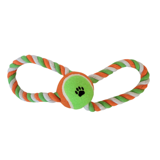 Sans Marque - Jouet corde et balle pour chien - Image 1
