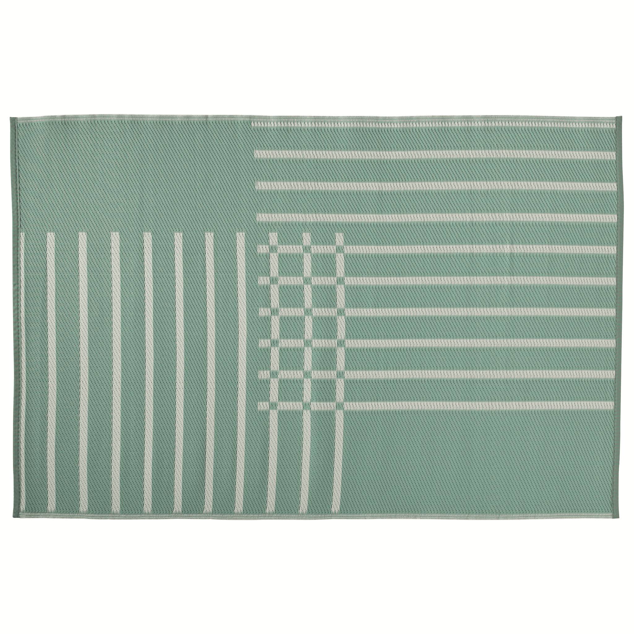 Ecloz - Tapis d'extérieur polypropylène recyclé 230x160cm motif Quadri ECLOZ - Imagen 2