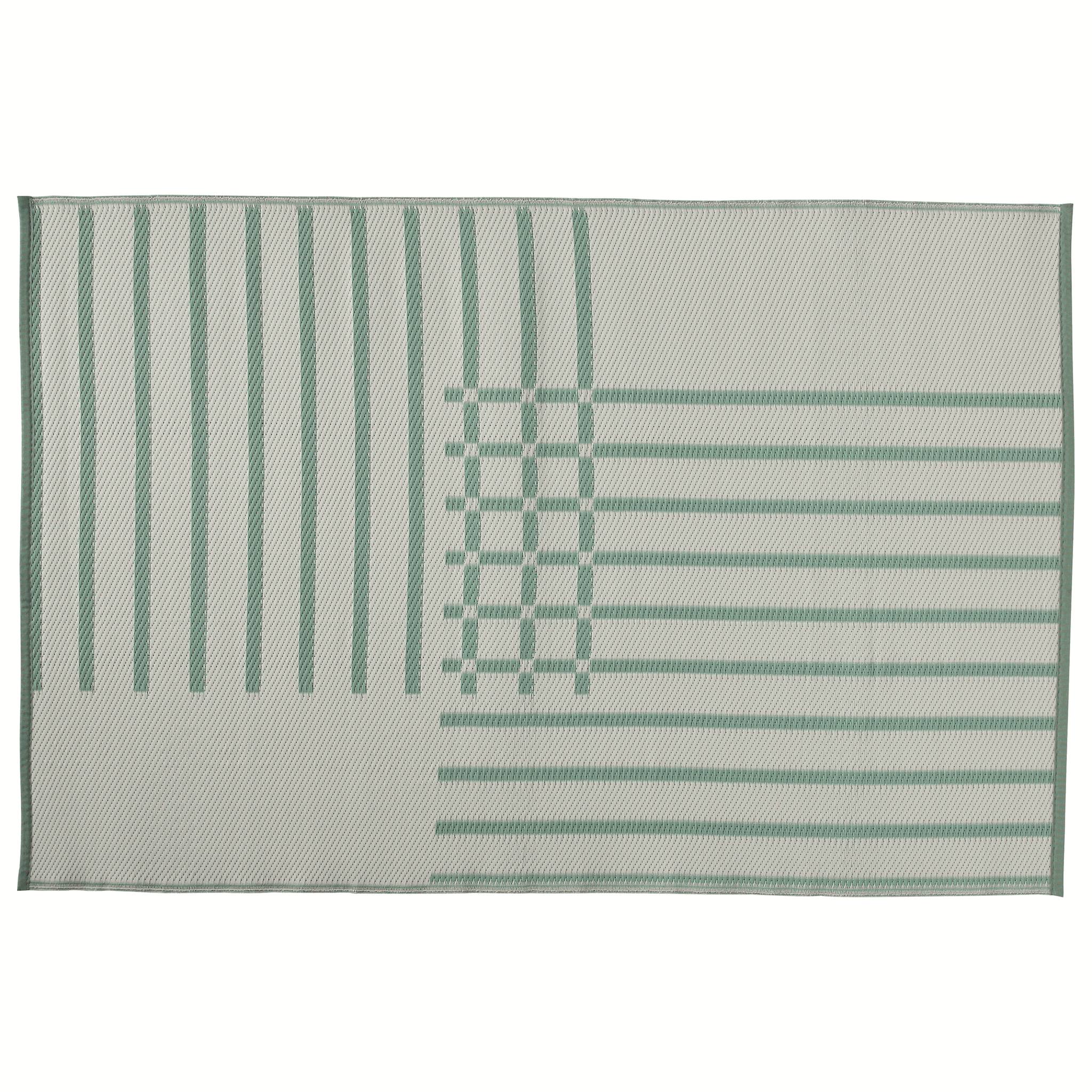 Ecloz - Tapis d'extérieur polypropylène recyclé 230x160cm motif Quadri ECLOZ - Imagen 1