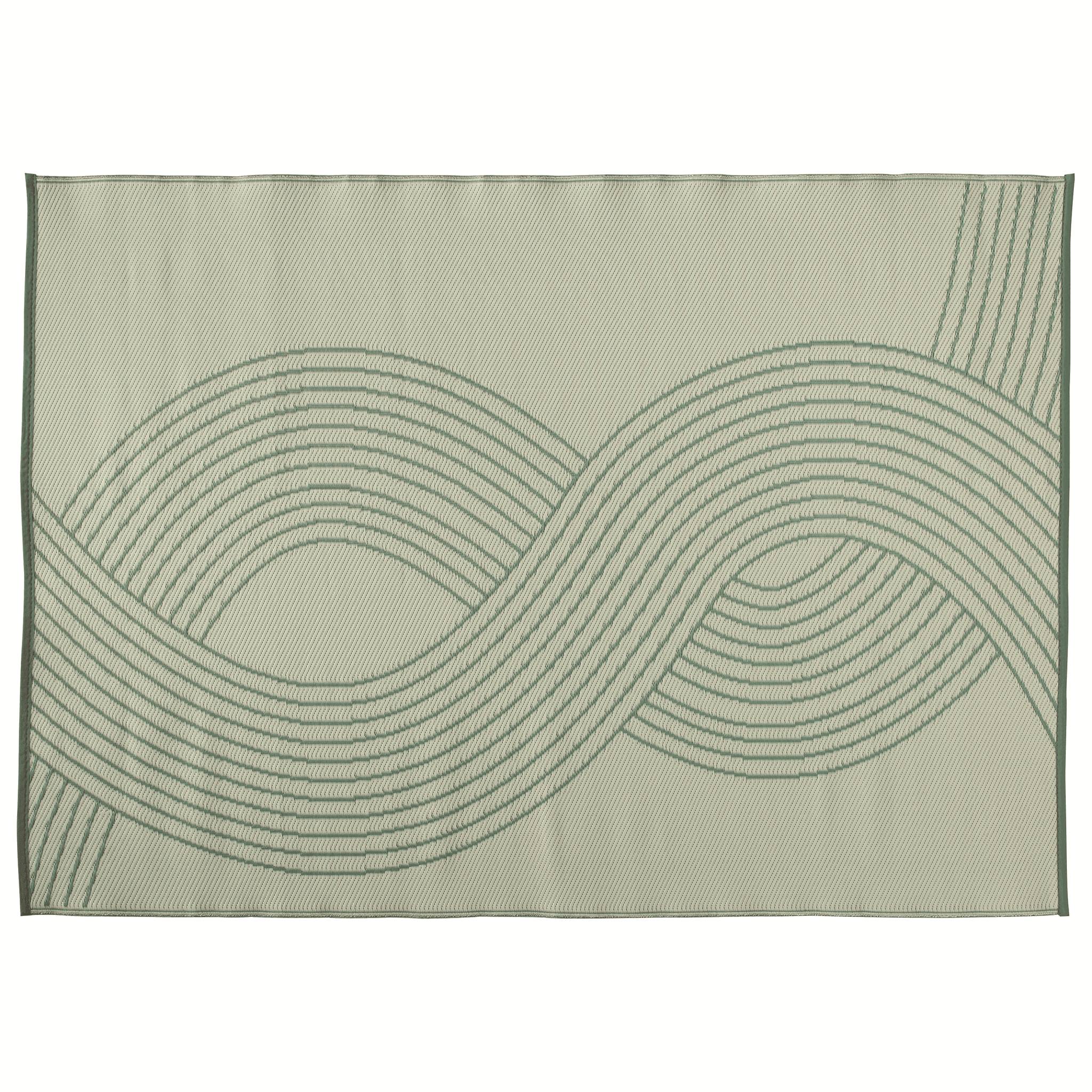 Ecloz - Tapis d'extérieur polypropylène recyclé 180x120cm motif Forest ECLOZ - Imagen 1