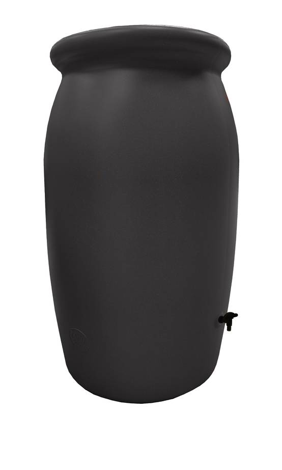Belli - Récupérateur d'eau de pluie 2000L couvercle, robinet et collecteur inclus Toscan anthracite - BELLI