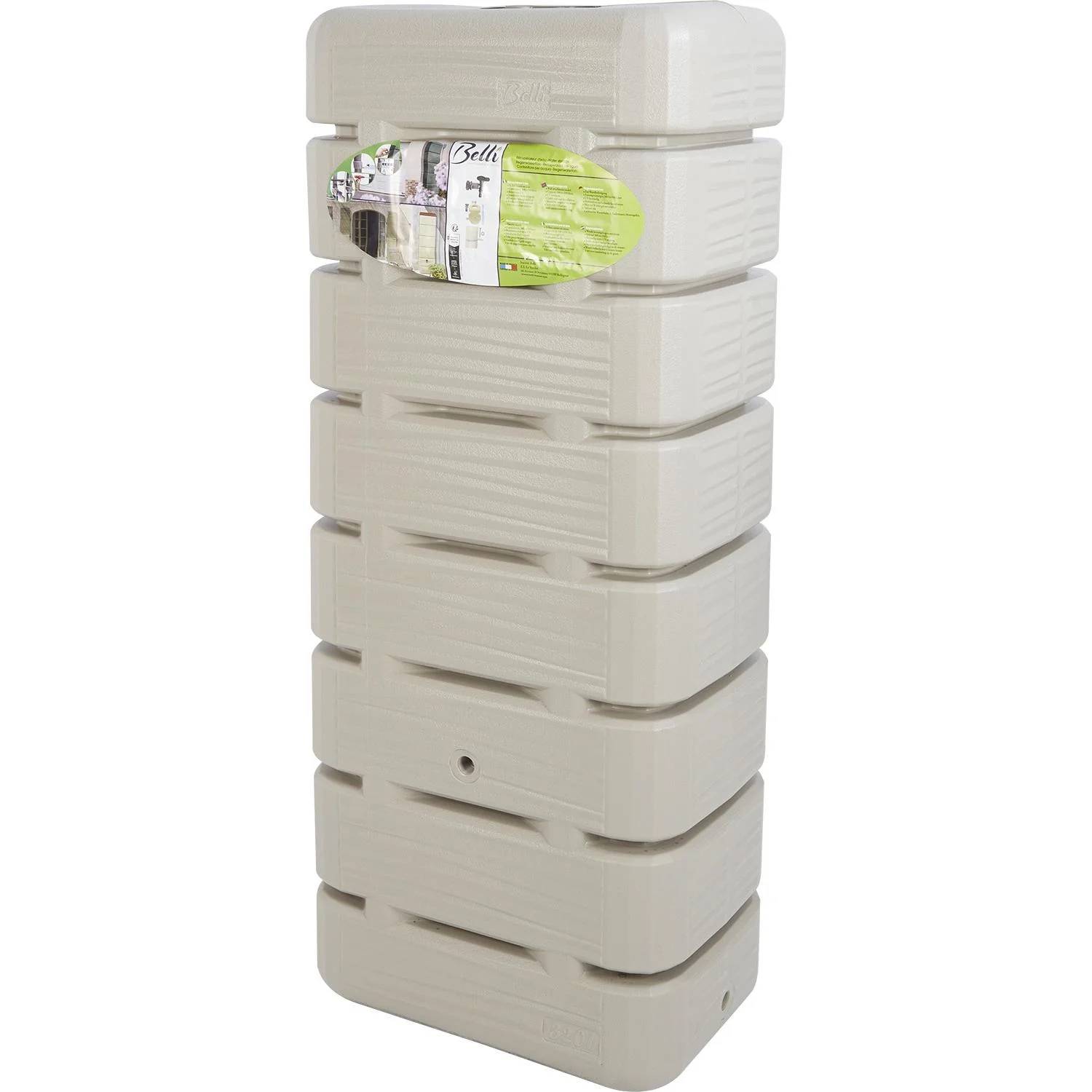 Belli - Récupérateur à eau de pluie 320L couvercle, collecteur et robinet inclus Dune – BELLI