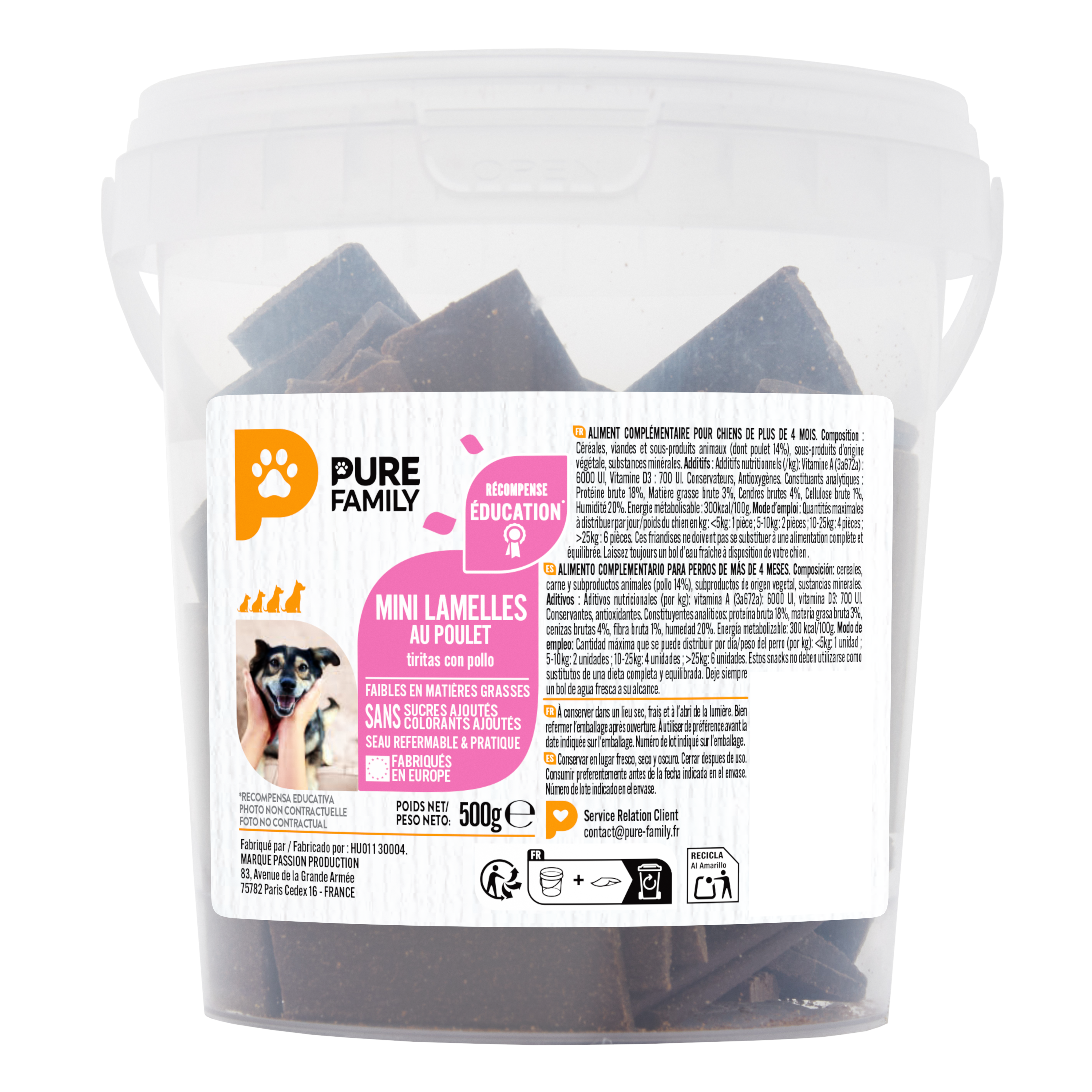 Pure Family - Mini lamelles au poulet - 500 g - PURE FAMILY - Image 1