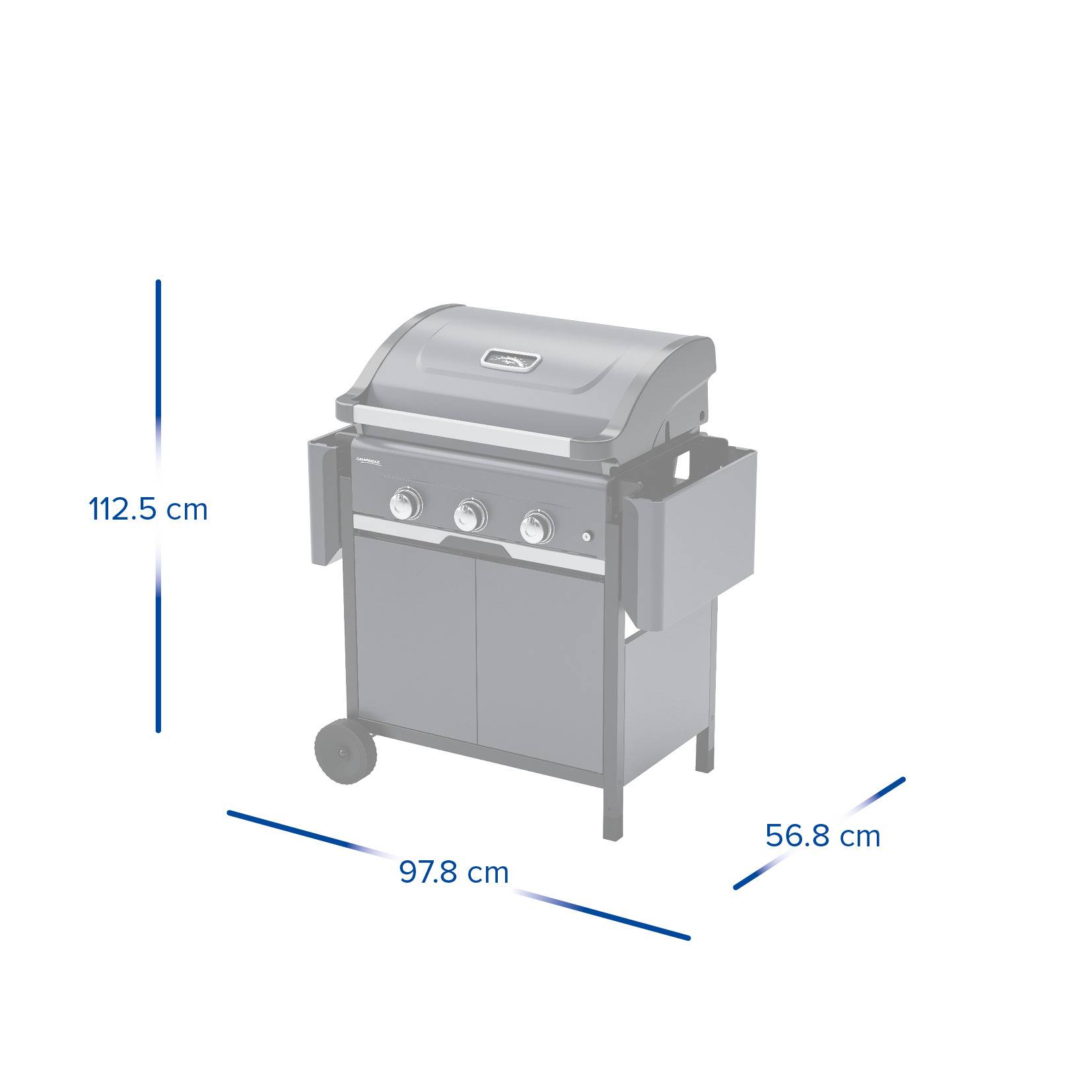 Campingaz - Barbecue gaz 3 brûleurs avec plancha Select 3 LX Plus Campingaz - Imagen 4